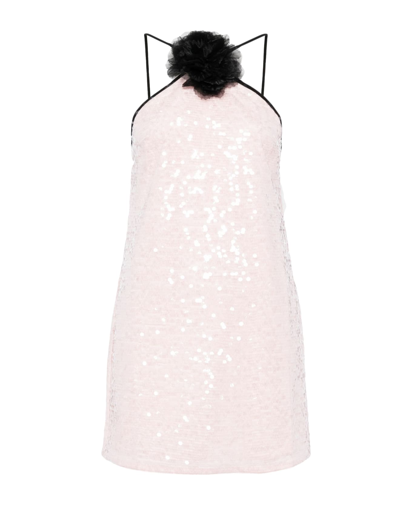 self-portrait Pale Pink Sequin Mini Dress - Pale Pink
