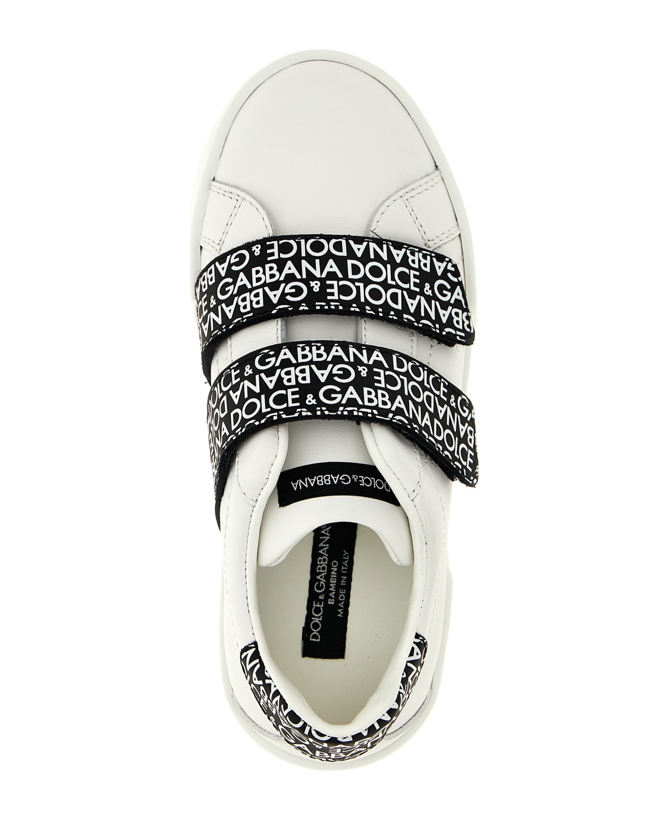 Dolce & Gabbana 'portofino' Sneakers - White/Black シューズ