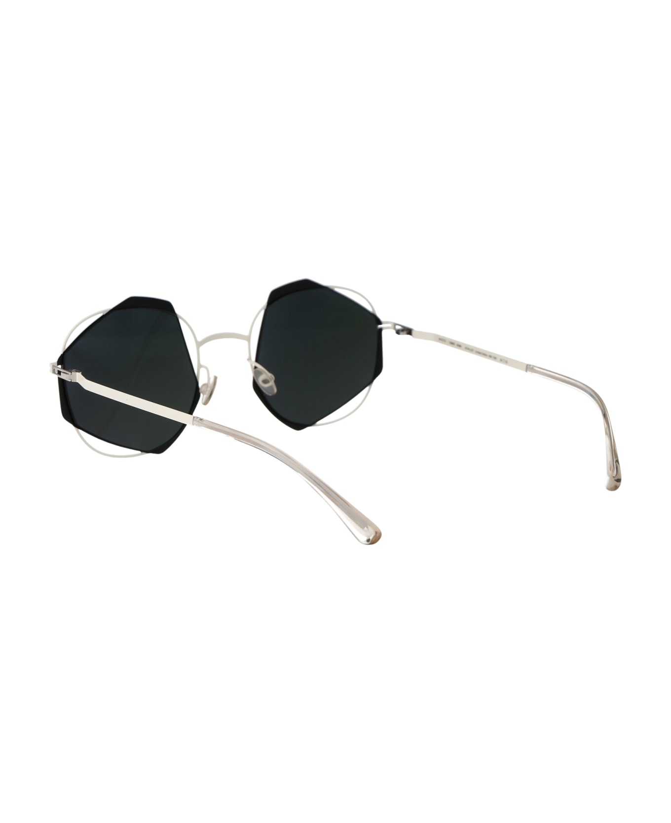 Mykita Achilles Sunglasses - 424 Antique White/Black Darkgrey Solid  サングラス