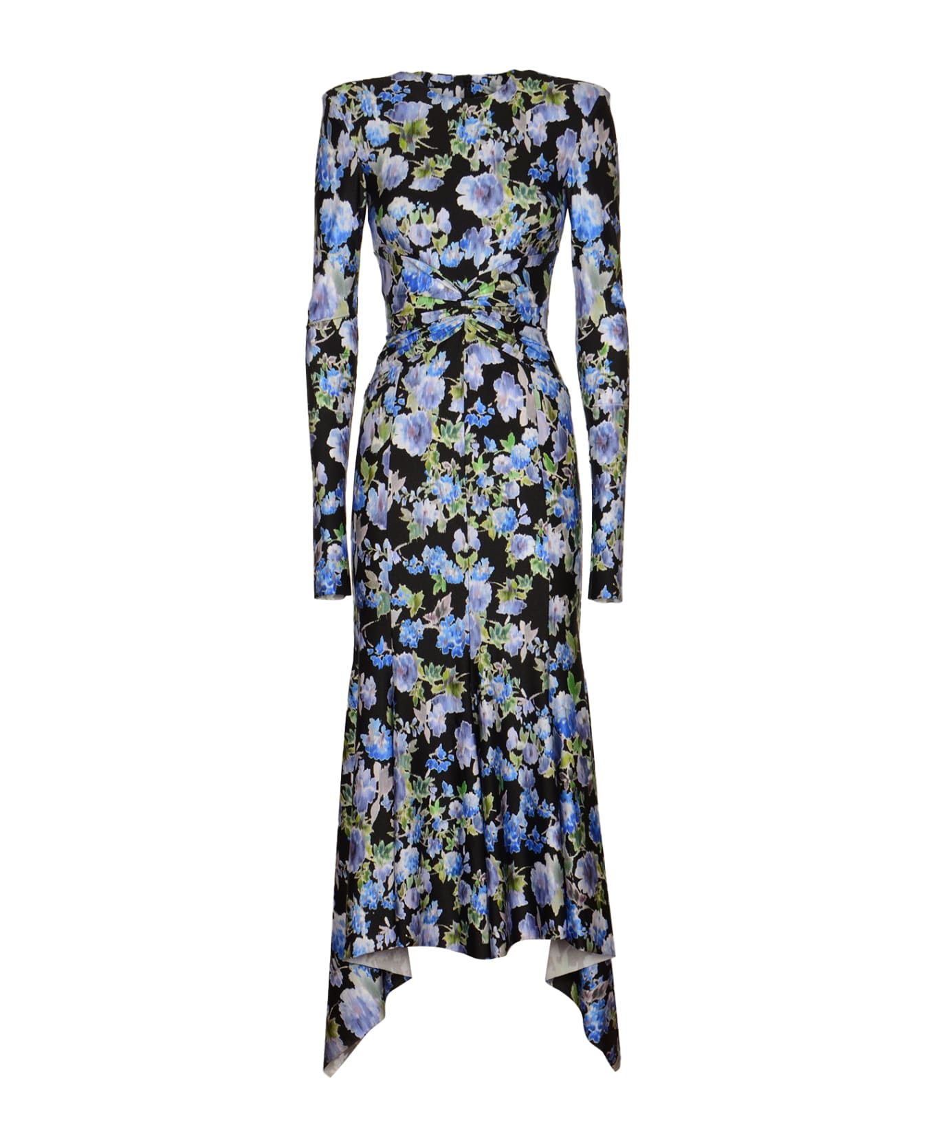 Philosophy di Lorenzo Serafini Maxi All-over Dress - Black/Blue