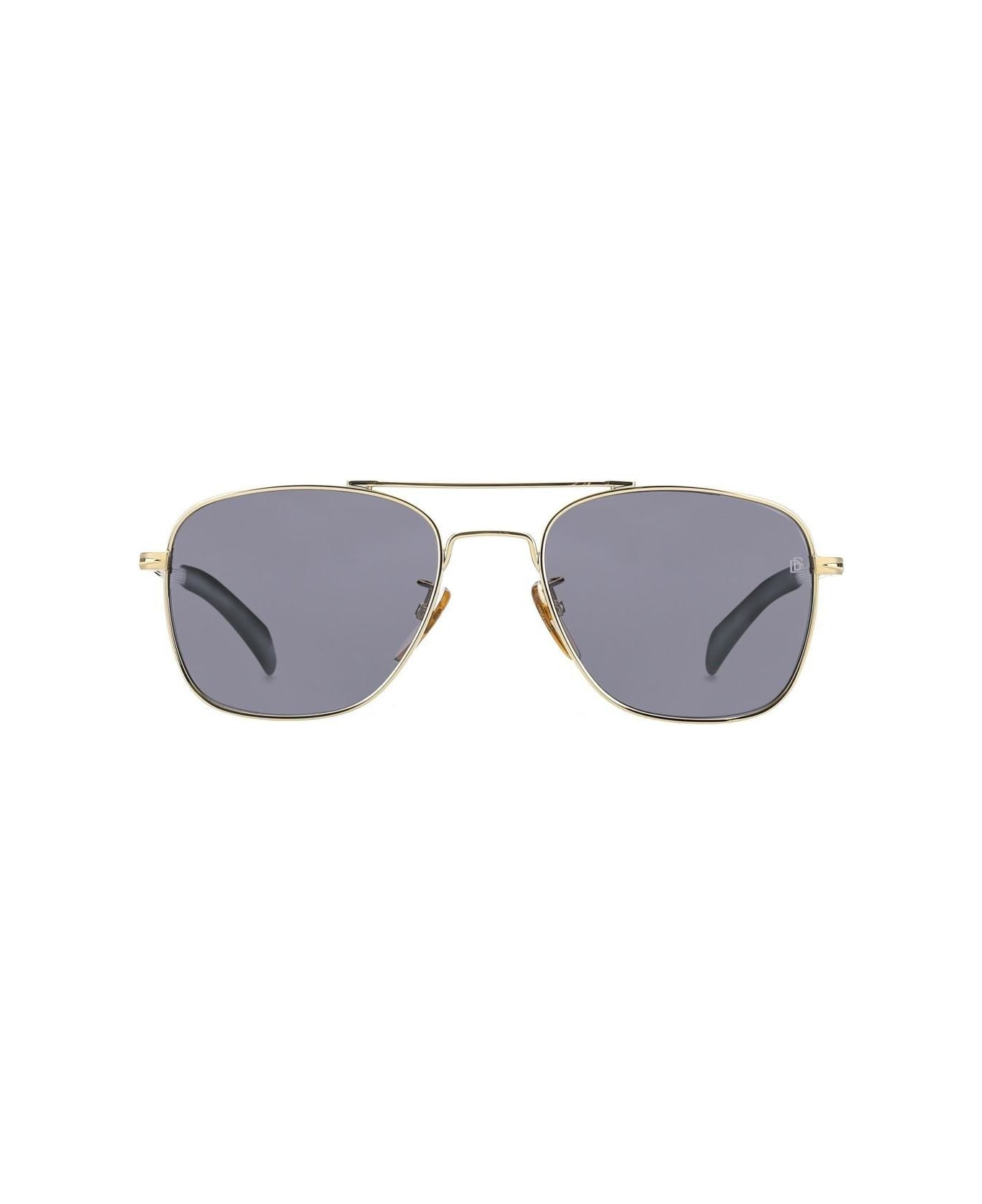 DB Eyewear by David Beckham Aviator Frame Sunglasses - J5G/T4 GOLD