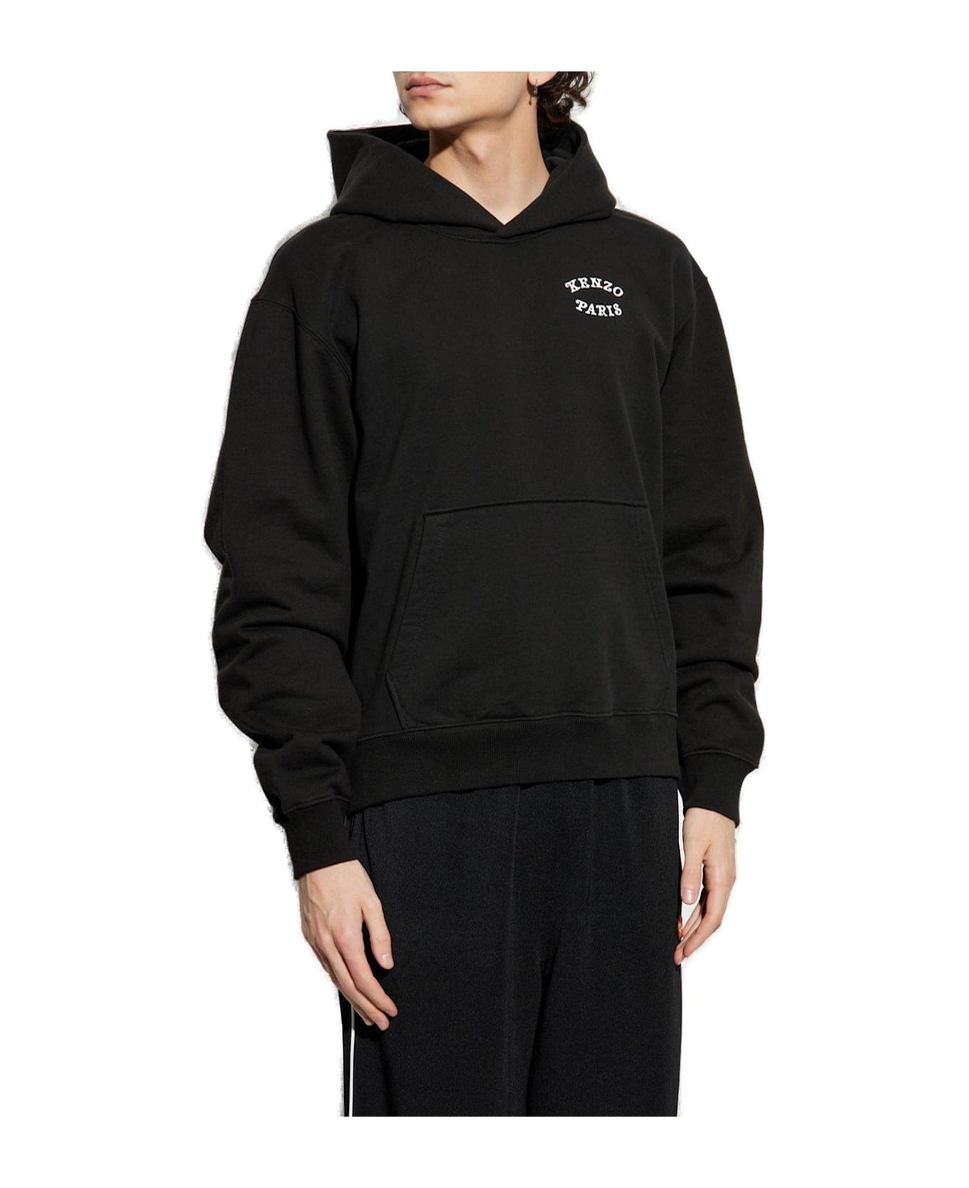 Kenzo X Verdy Embroidered Long Sleeved Hoodie - BLACK
