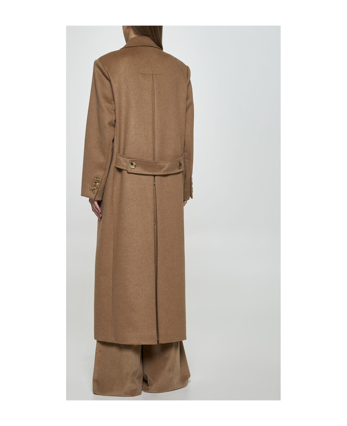 Max Mara Fungo Double-breasted Wool Coat - CAMEL