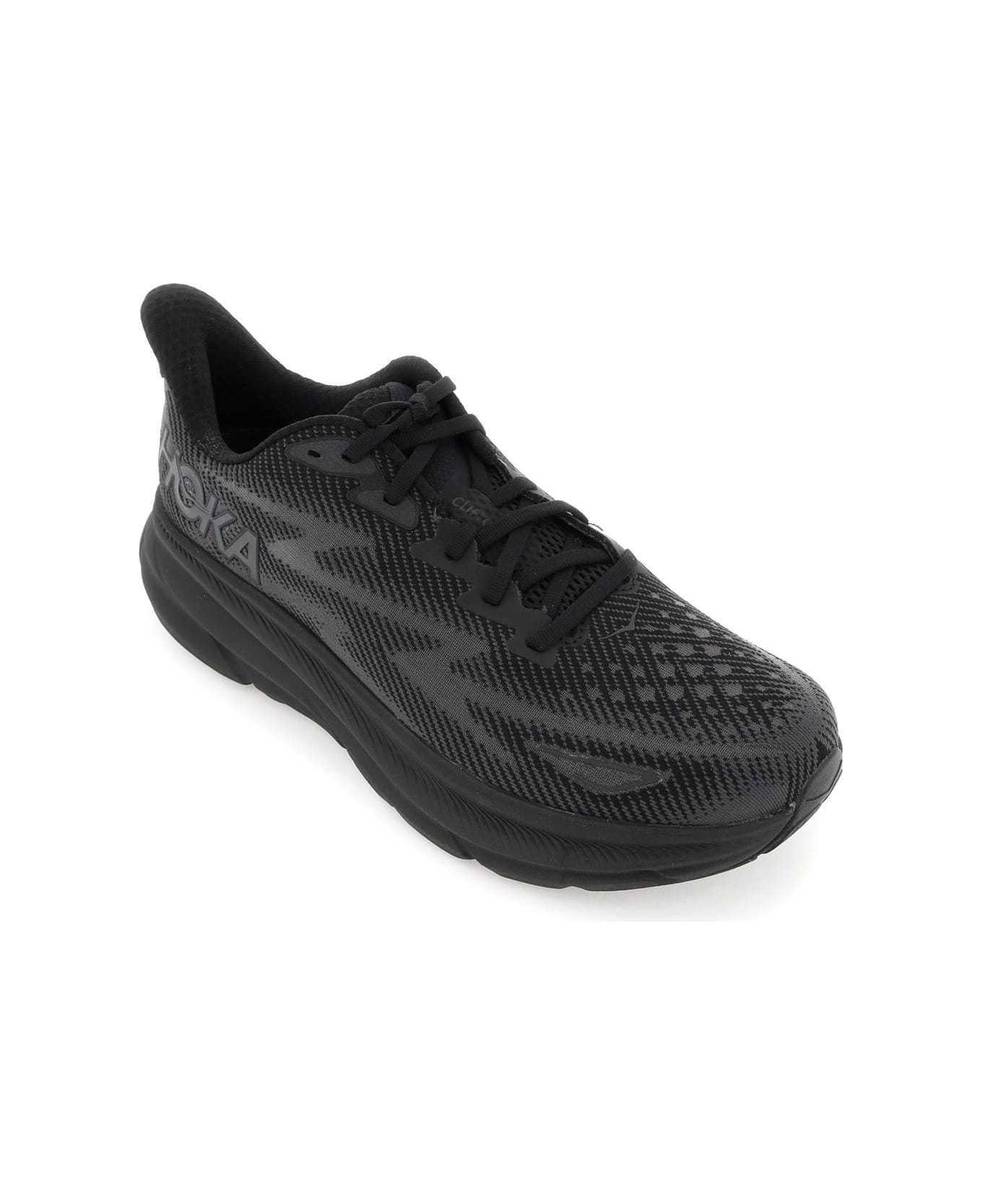 Hoka One One 'clifton 9' Sneakers - BLACK BLACK (Black)