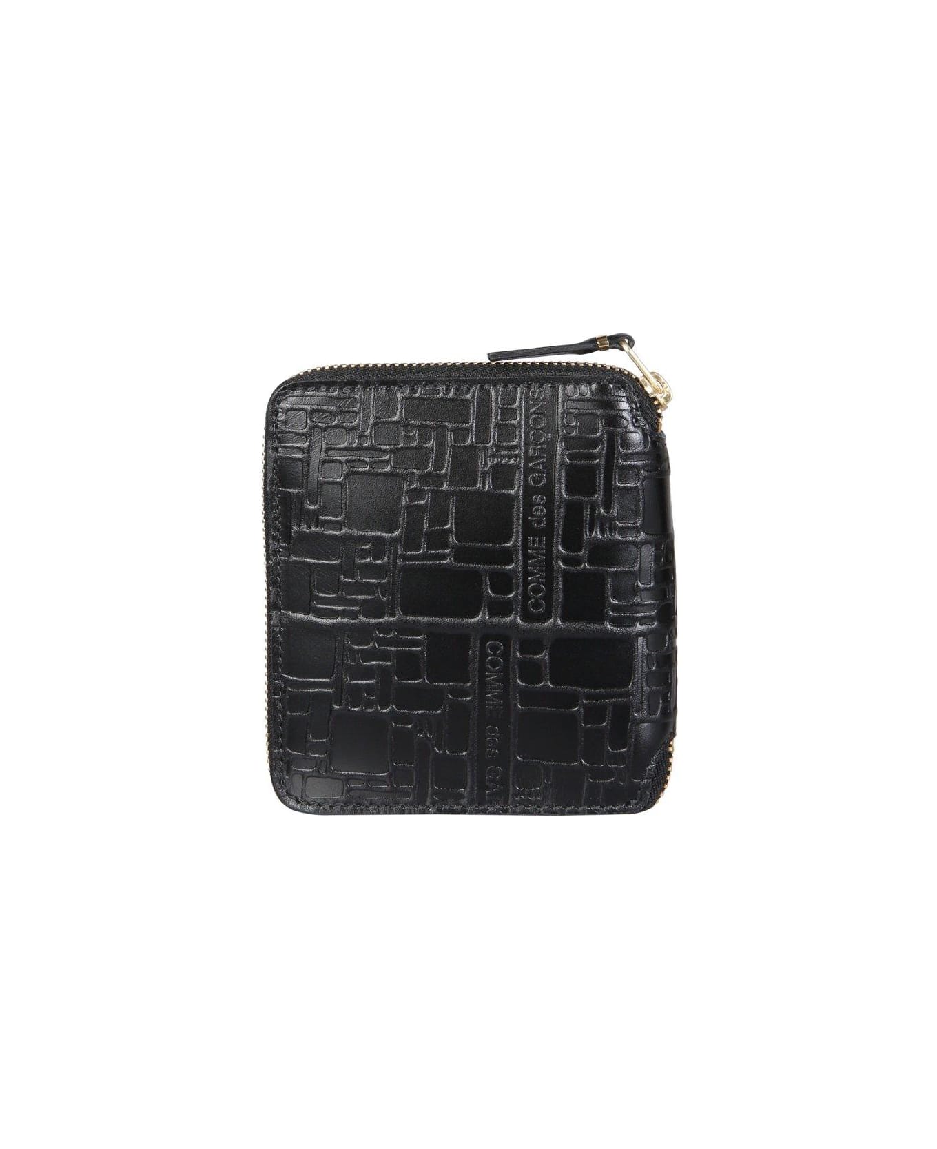 Comme des Garçons Wallet Embossed Logotype Wallet - Black 財布