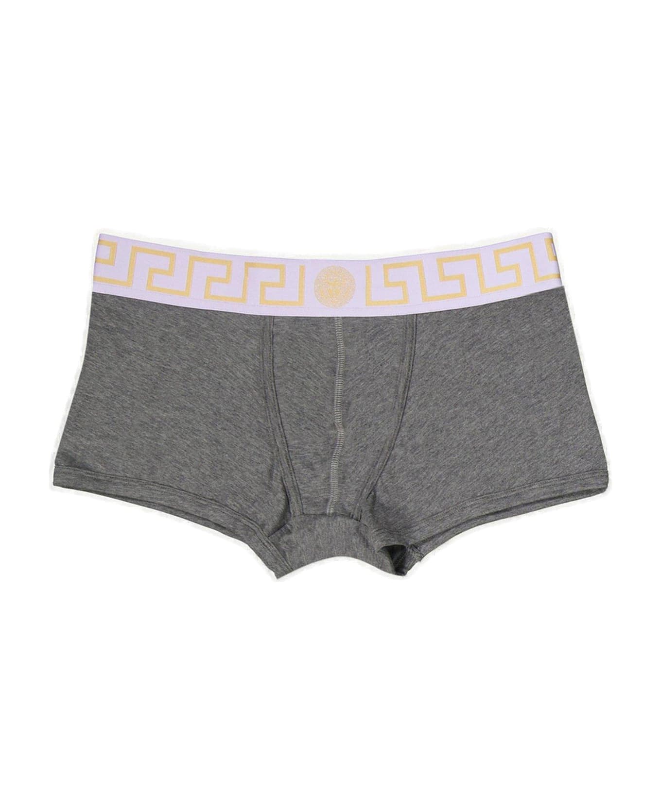 Versace Greca Border Stretched Boxer Briefs - Grey