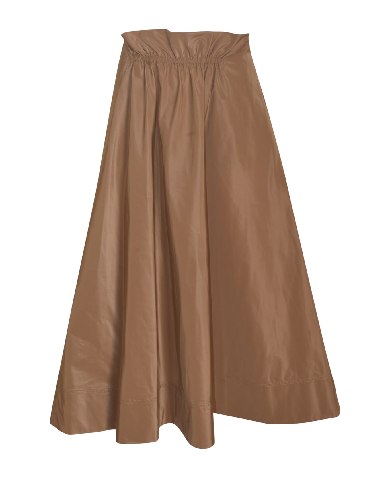 Aspesi High-waist Flared Skirt - Camel