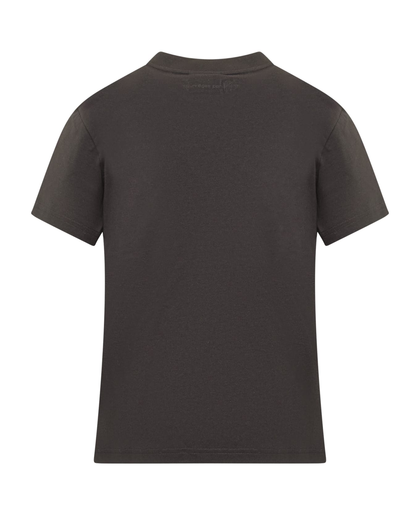 Courrèges T-shirt With Logo - Black