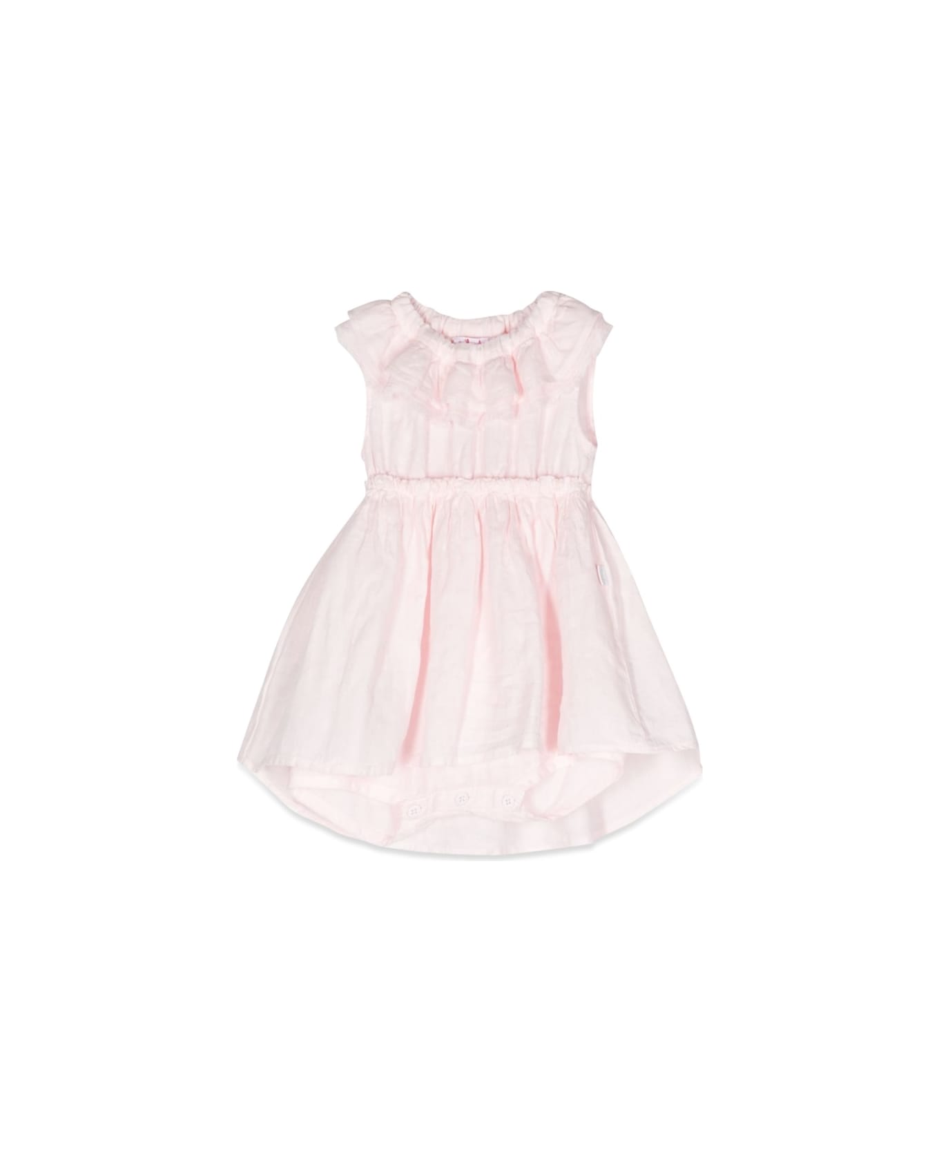 Il Gufo Dress With Ruffle Collar - PINK