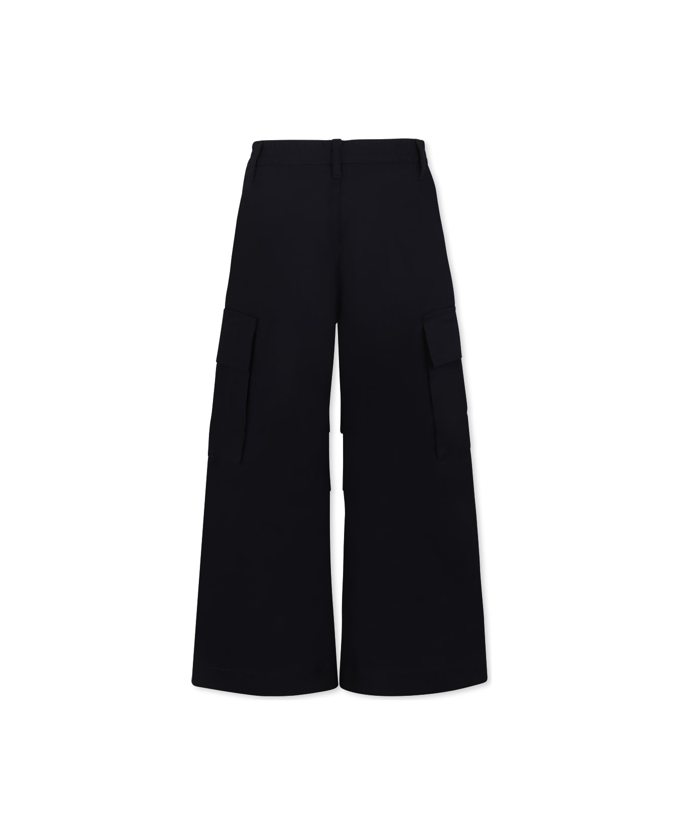 Marni Blue Trousers For Boy With Logo - Blue