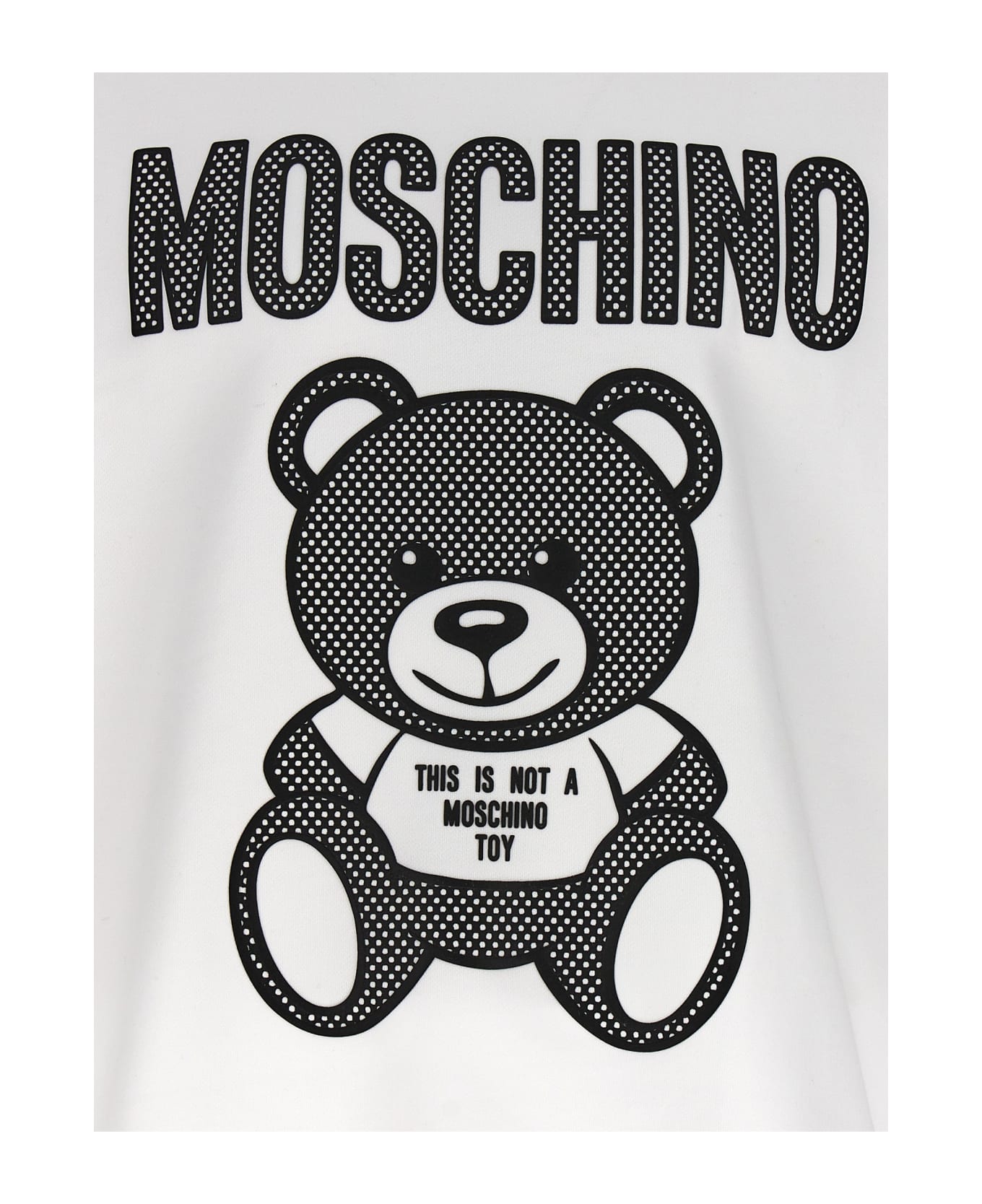 Moschino 'teddy' Sweatshirt - White/Black