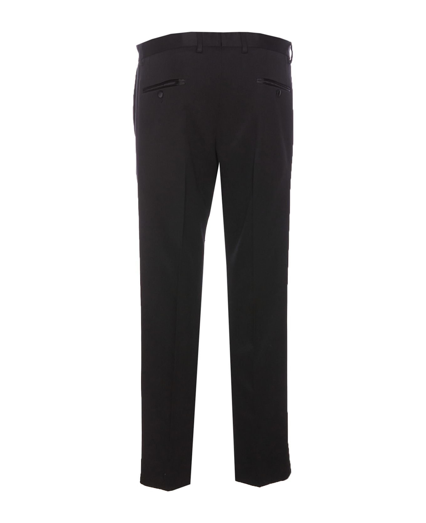 Dolce & Gabbana Gabardine Classic Tuxedo Pants - Black