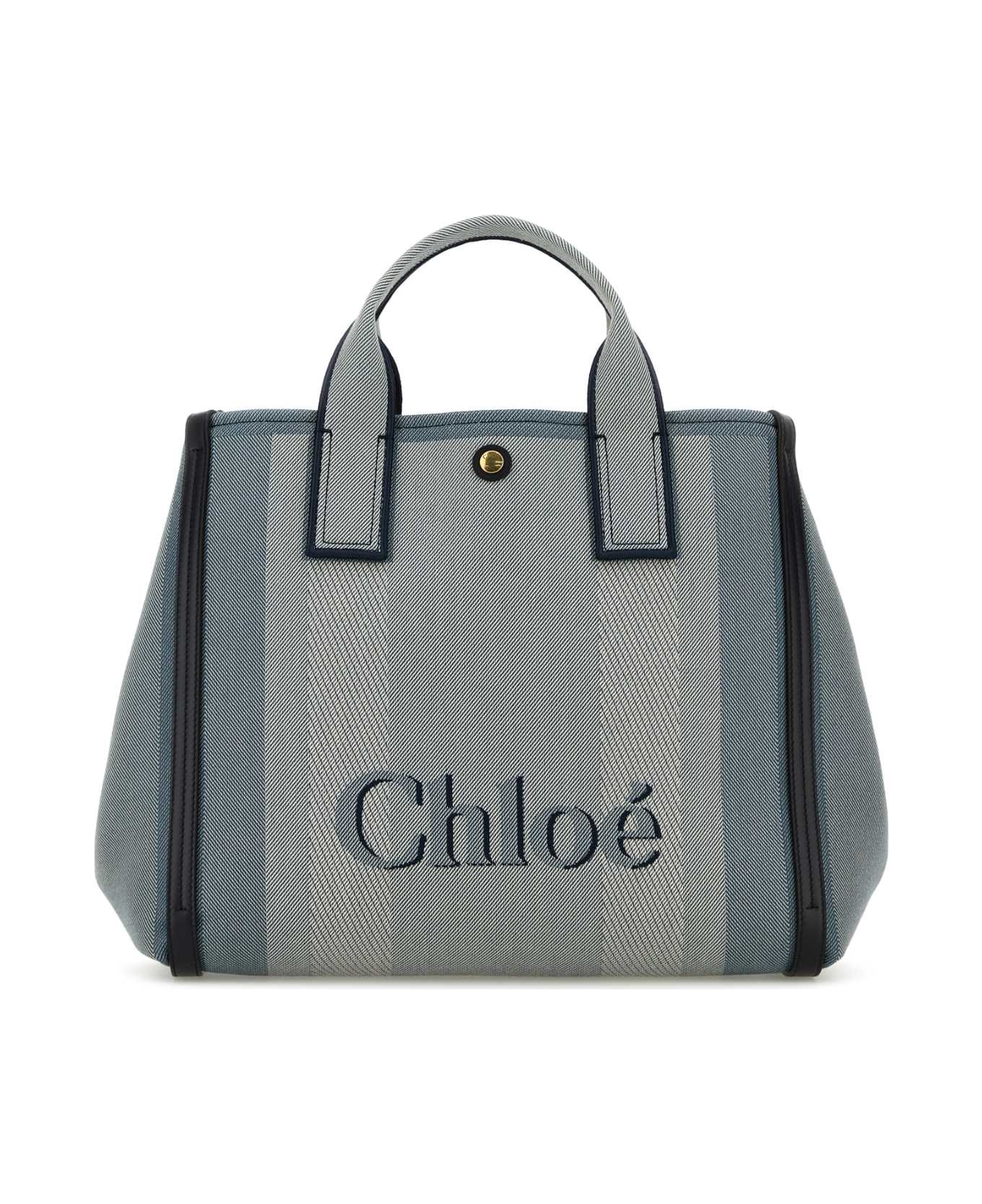 Chloé Multicolor Canvas Chloã© Carry Shopping Bag - MOONLIGHTBLUE