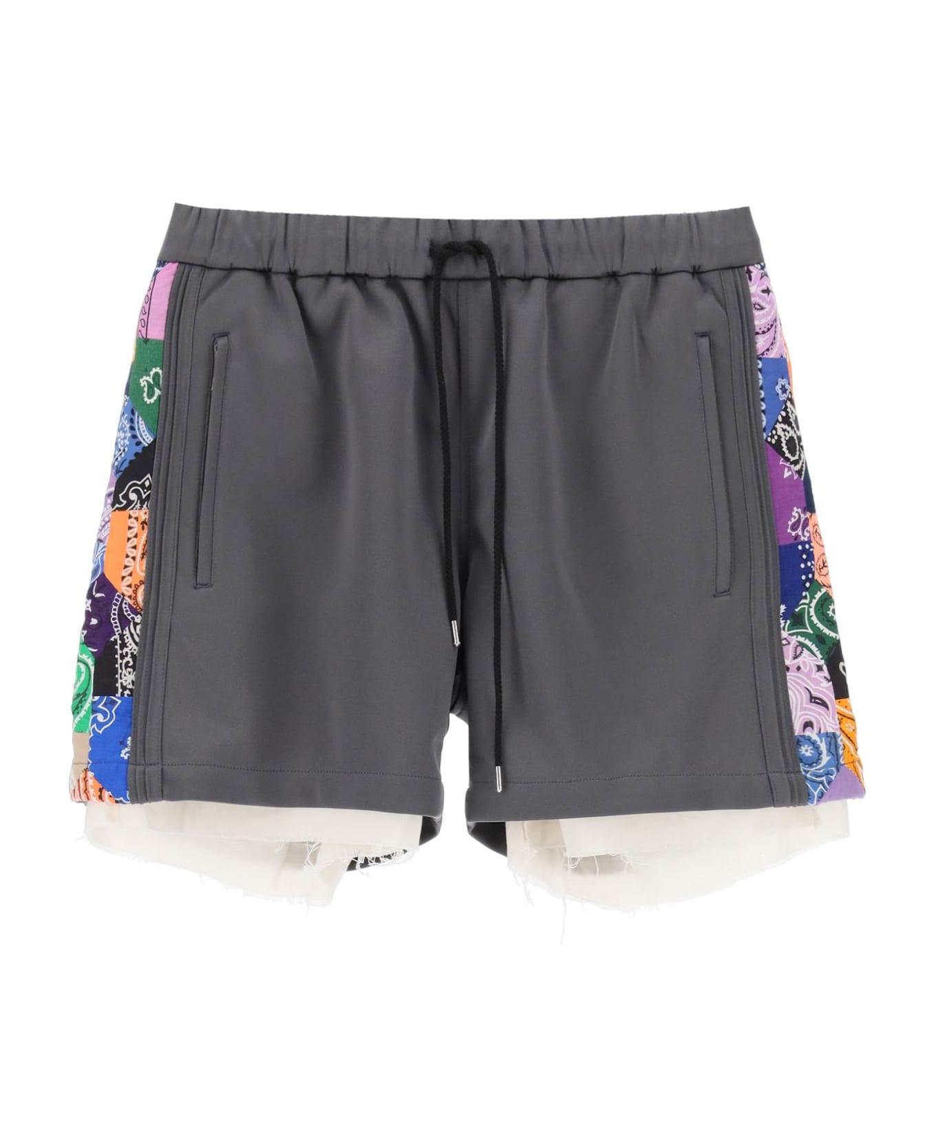 Children of the Discordance Jersey Shorts With Bandana Bands - GRAY (Grey) ショートパンツ