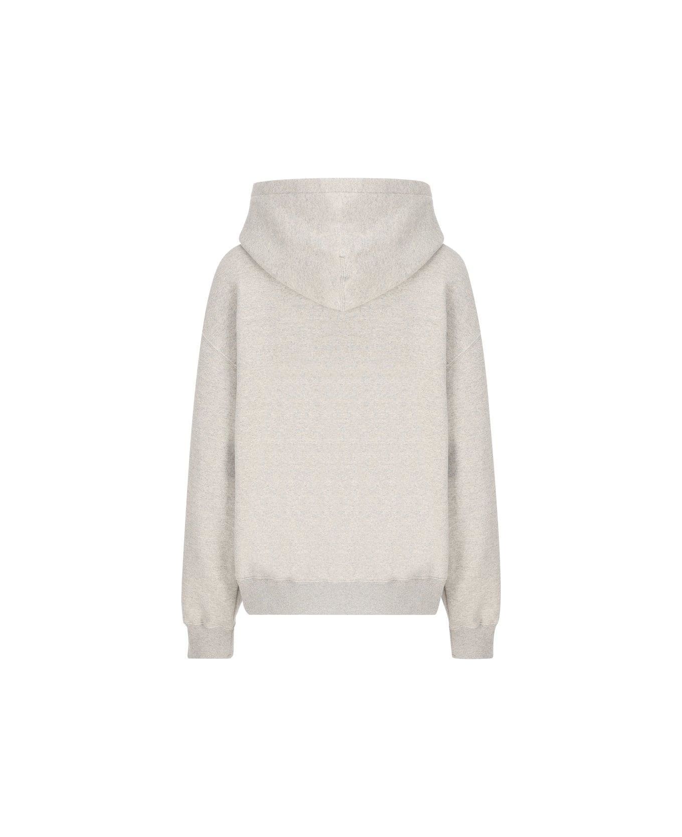 Jil Sander + Long Sleeved Logo-print Hoodie - Green