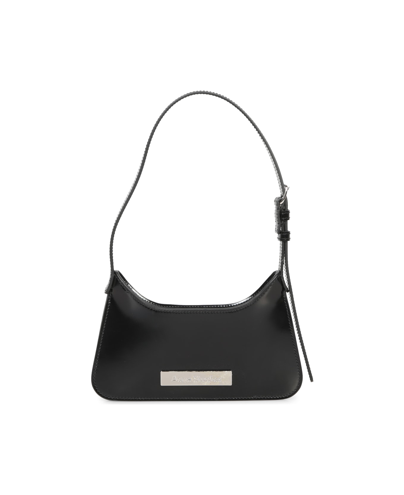 Acne Studios Platt Micro Patent Black Bag - Black