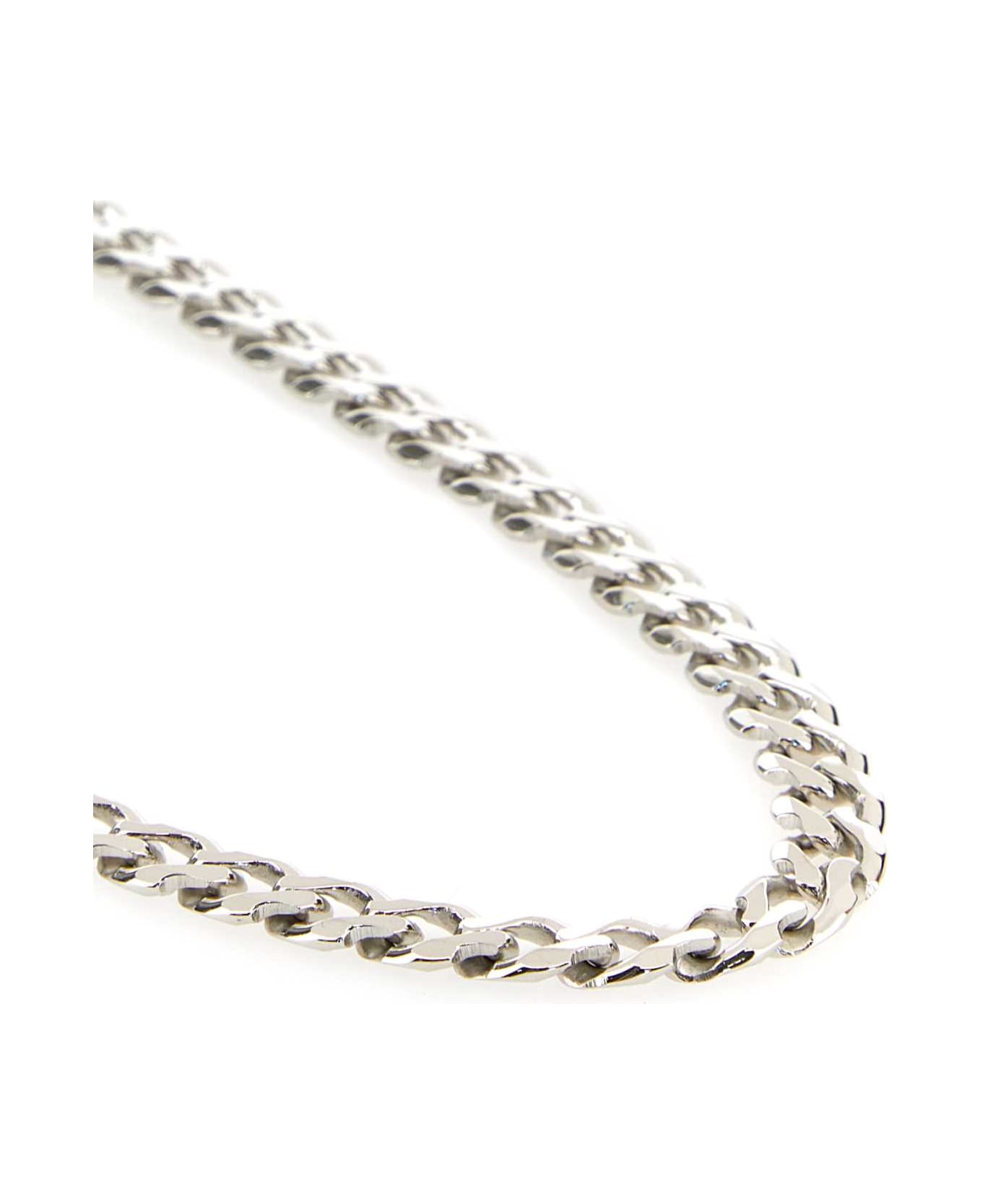 Emanuele Bicocchi 925 Silver Edge Chain Necklace - SILVER