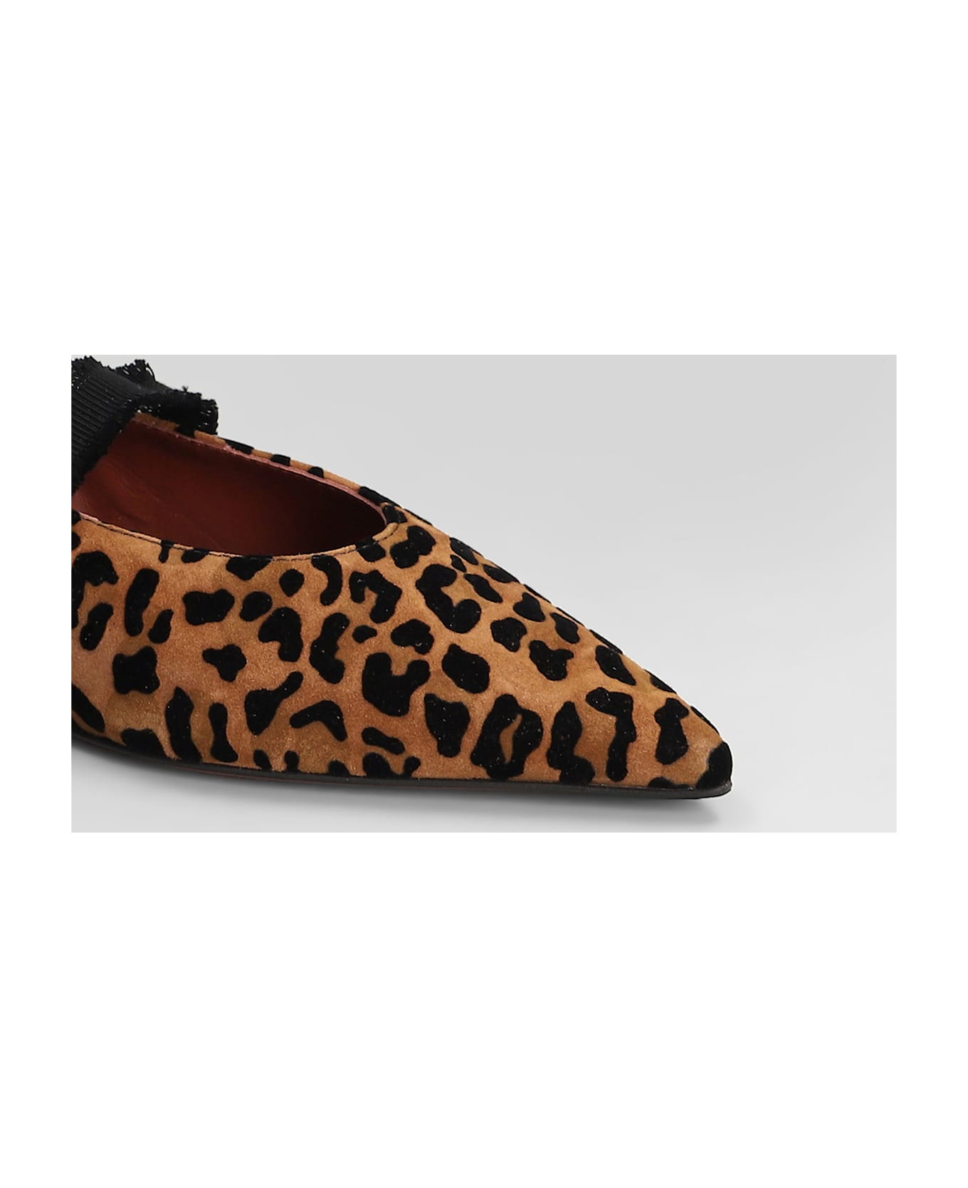Roberto Festa Elior Ballet Flats In Animalier Suede - Animalier