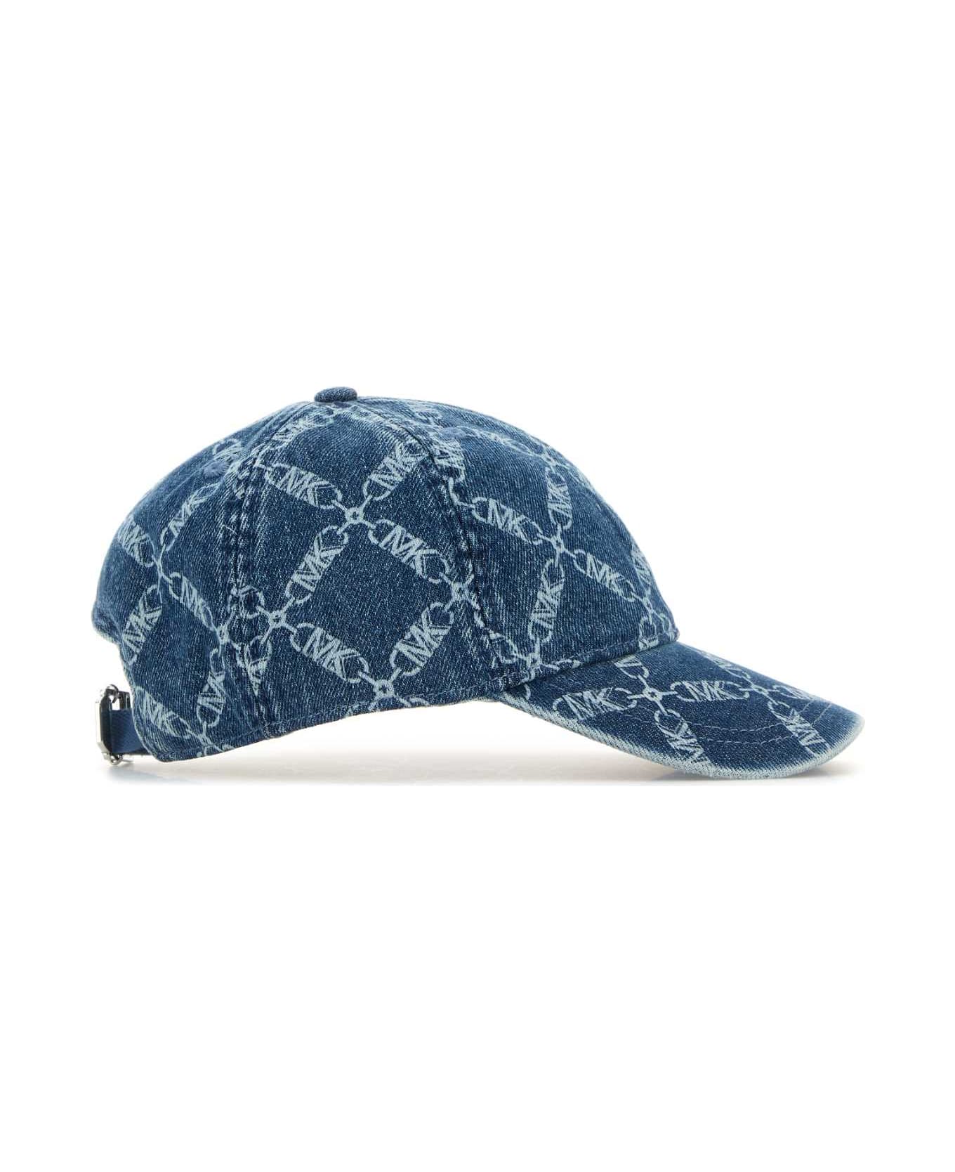 Michael Kors Printed Denim Baseball Cap - UNIONWASH