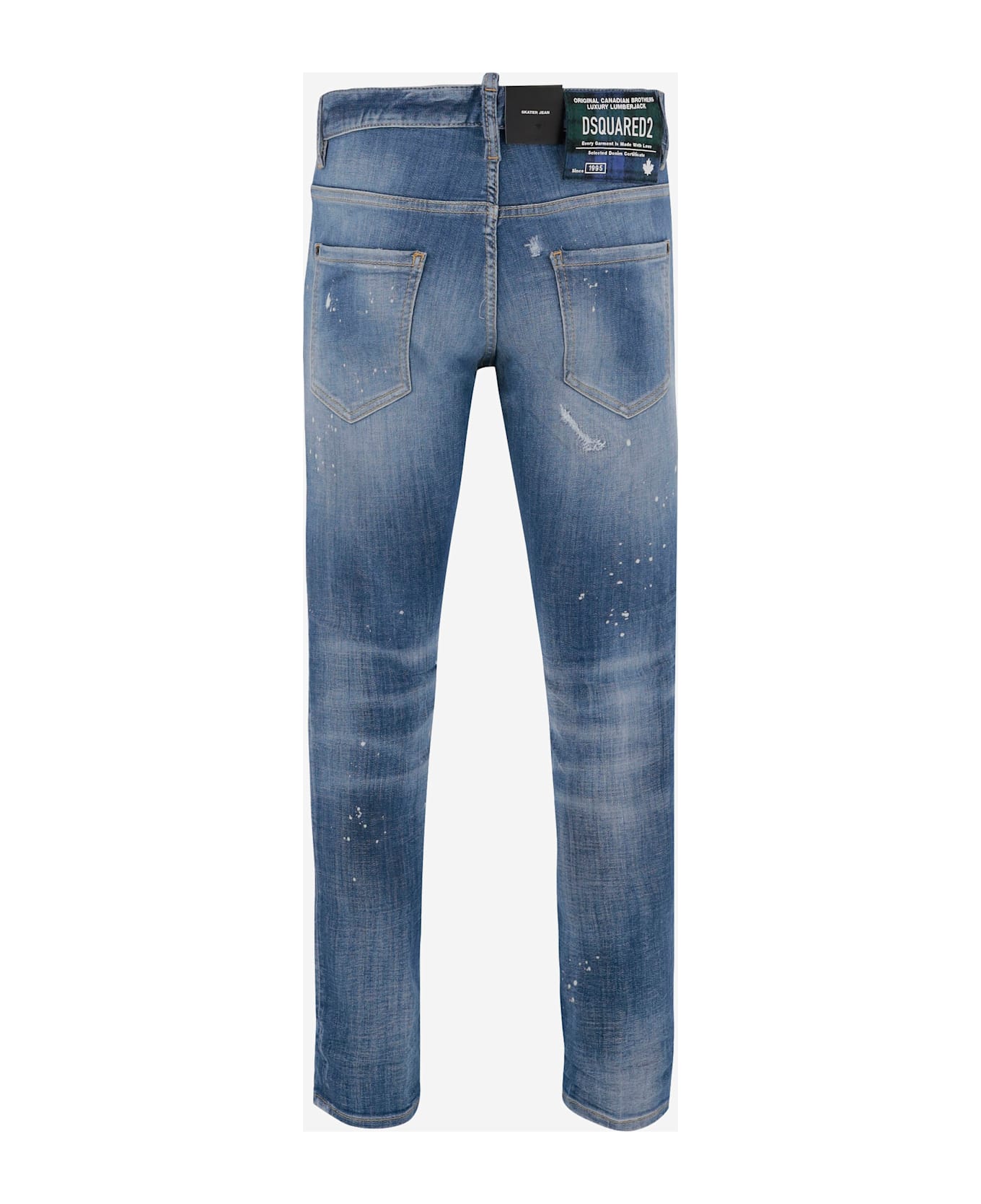 Dsquared2 Light Heritage Stretch Cotton Blend Jeans - BLUE