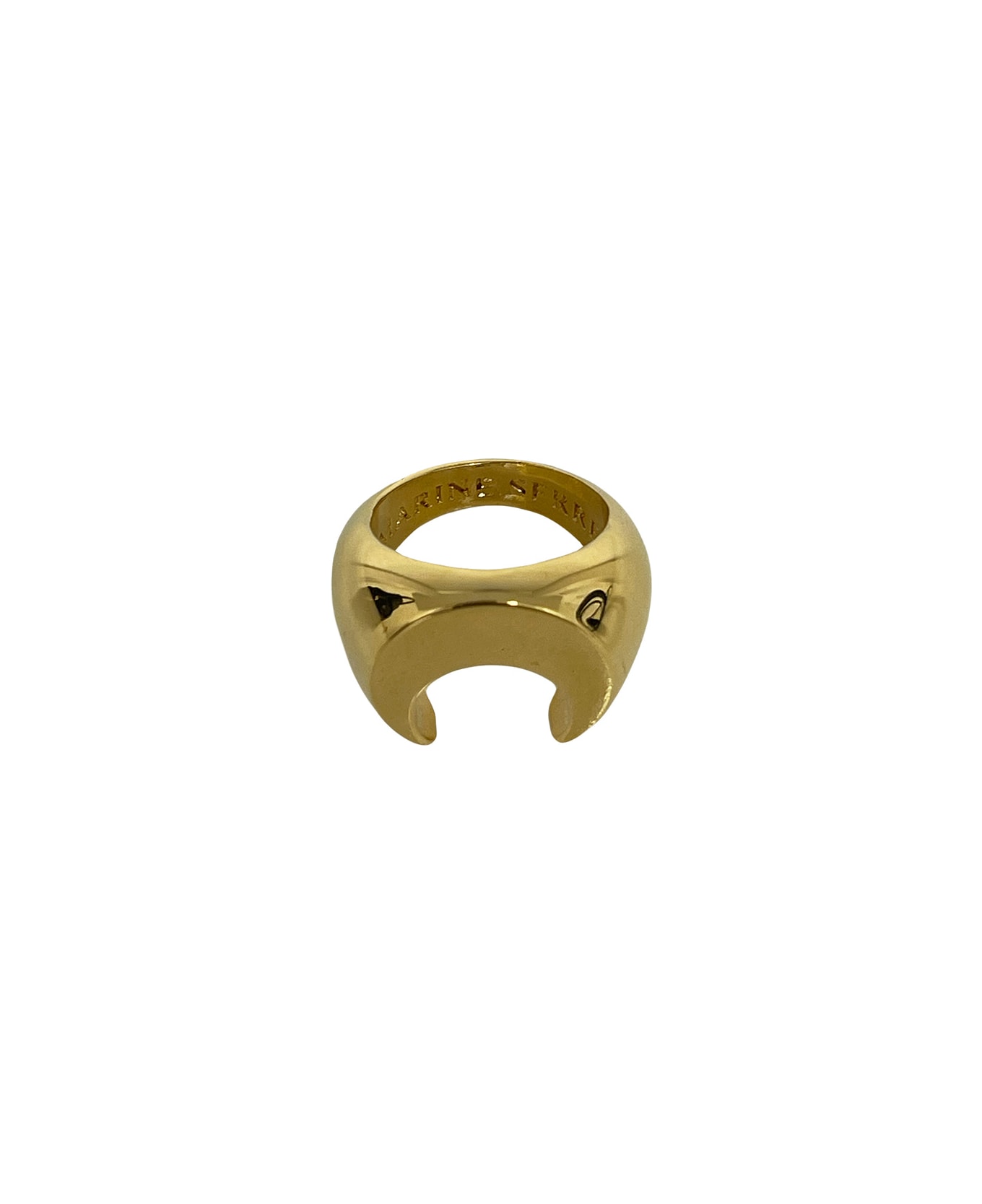 Marine Serre Moon Ring - Shiny Gold