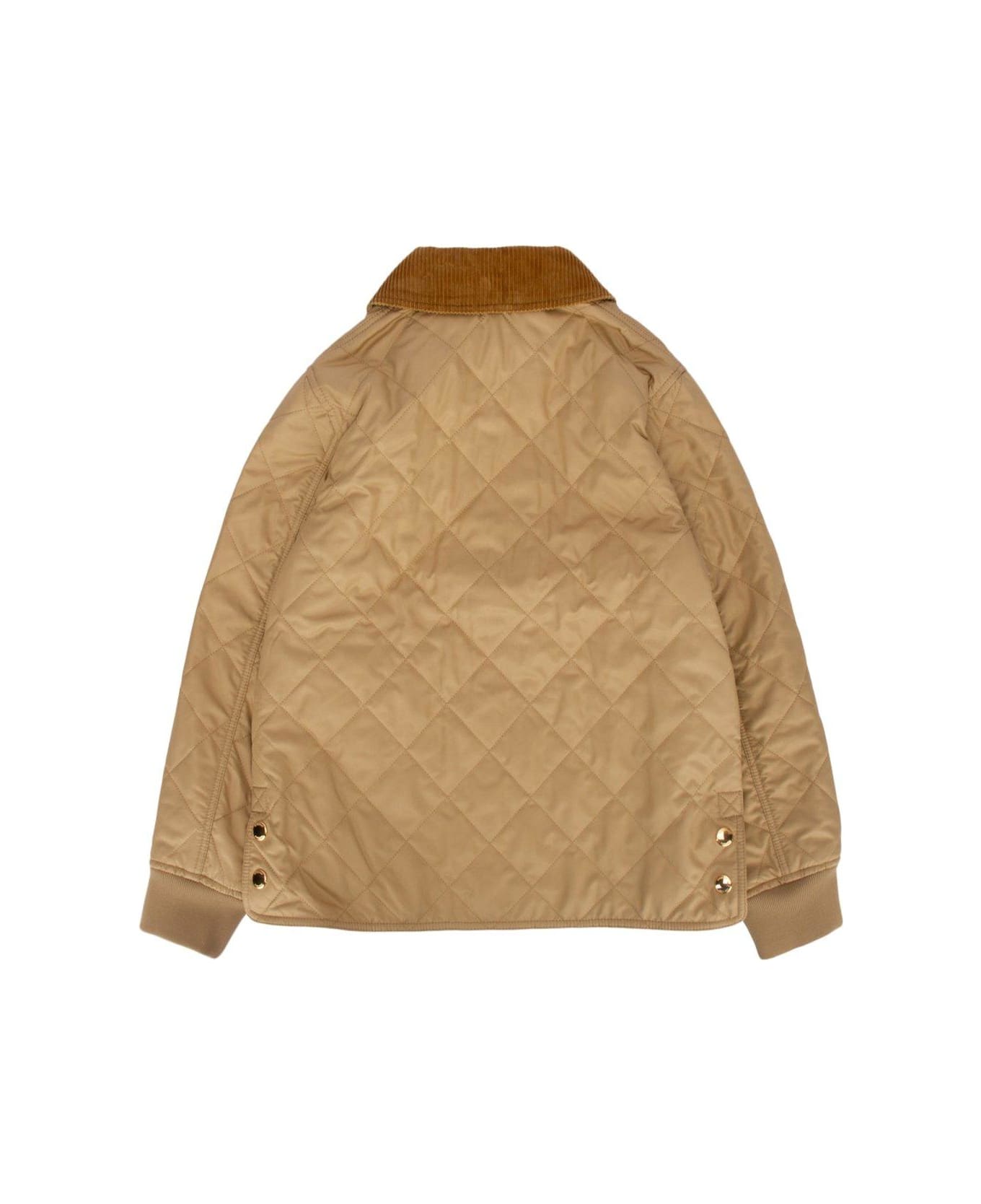 Burberry Quilted Zipped Jacket - Archive beige