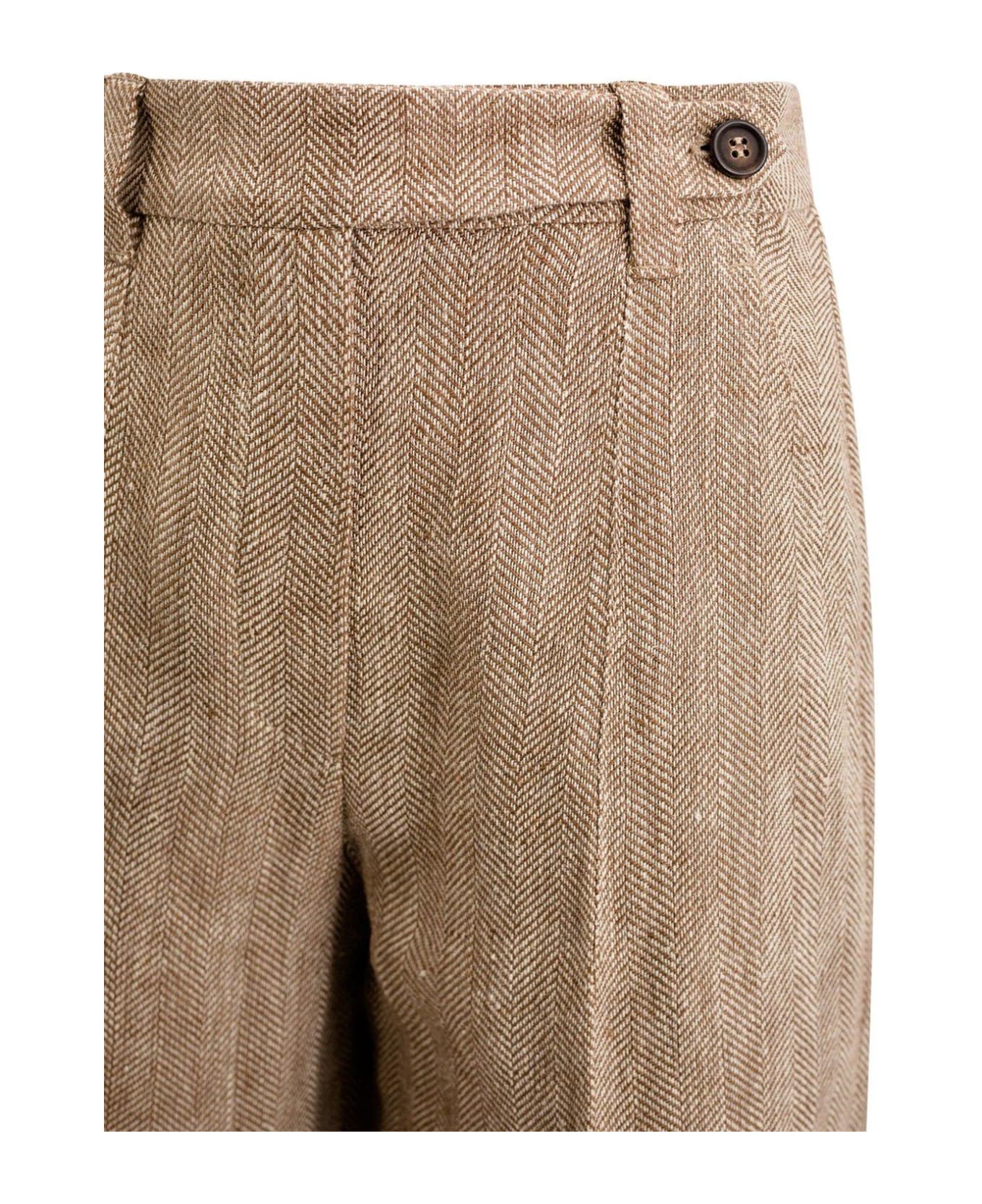 Brunello Cucinelli Tapered Leg Trousers - Brown