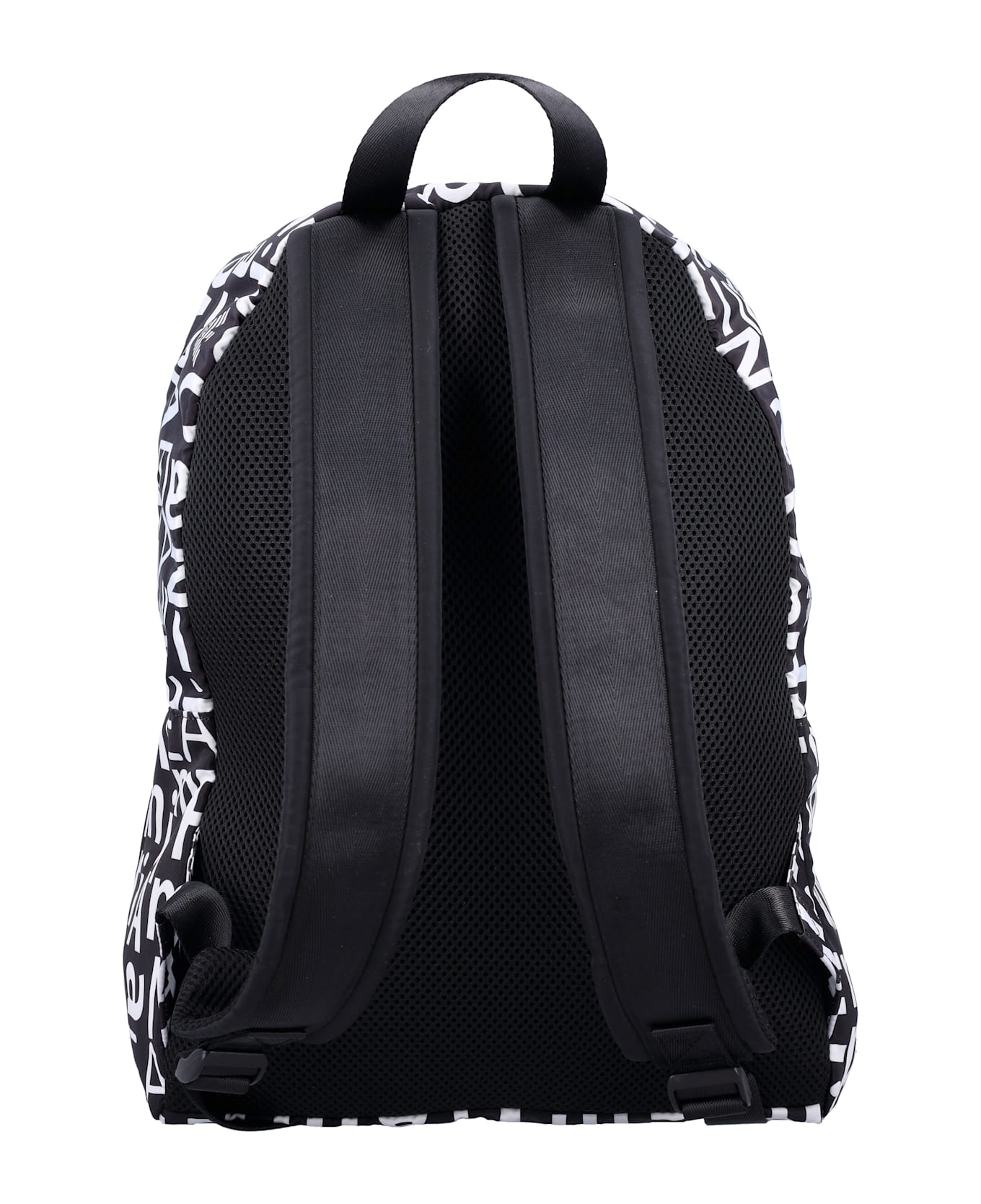 EA7 Allover Logo Print Backpack - Black