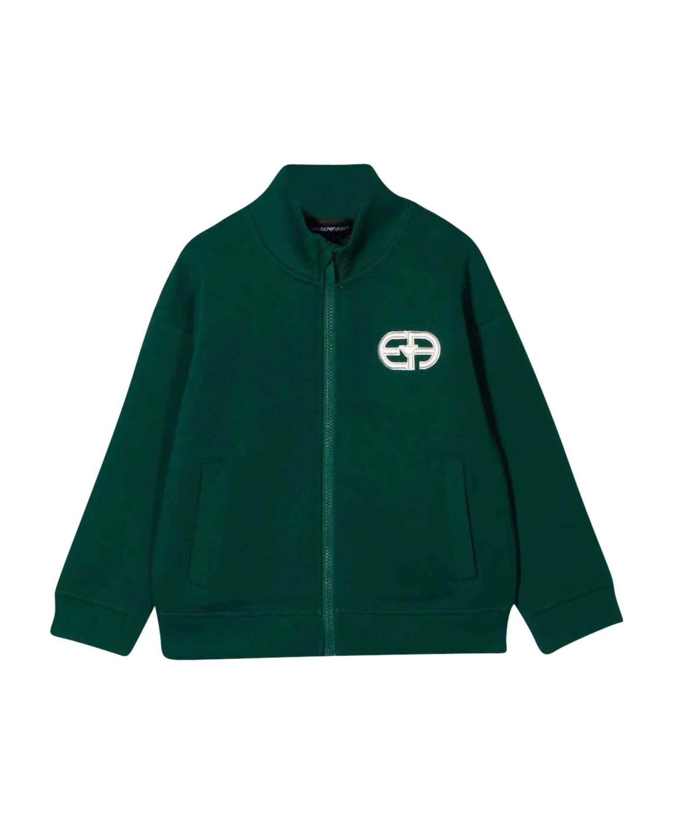 Emporio Armani Green Sweatshirt Teen Boy - Verde
