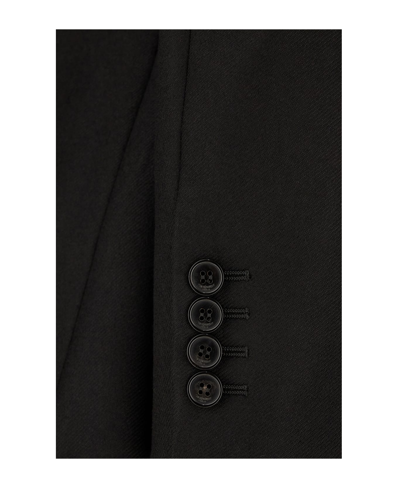 Saint Laurent Black Cashmere Blazer - Noir