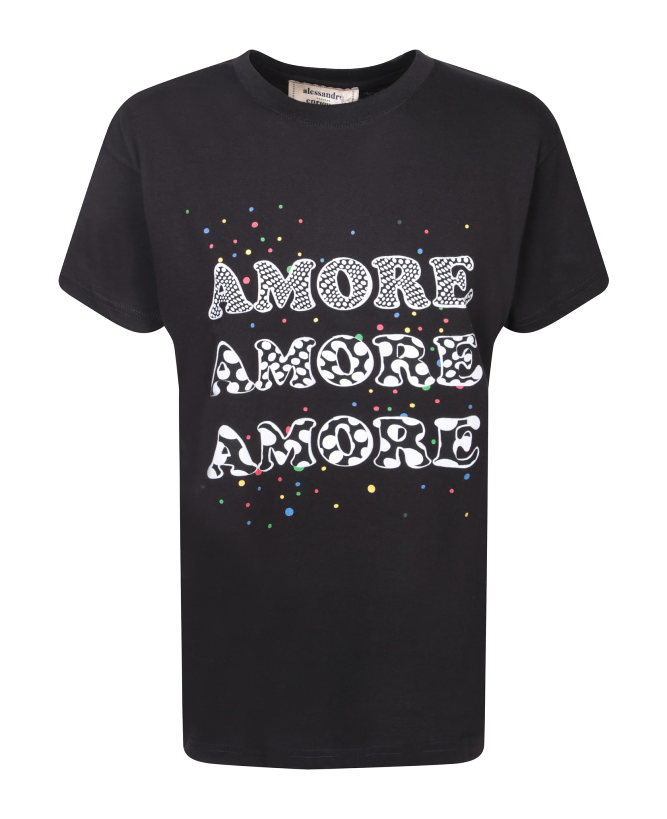 Alessandro Enriquez Amore Black T-shirt - Black