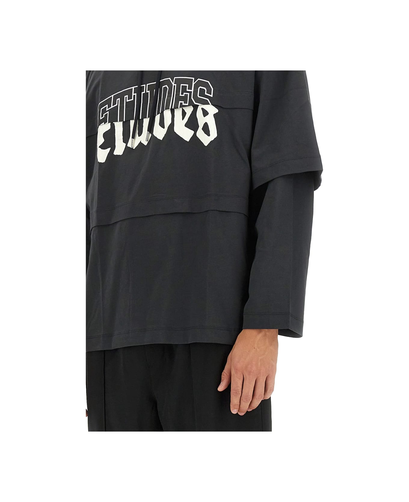 Études Sweatshirt With Logo - BLACK