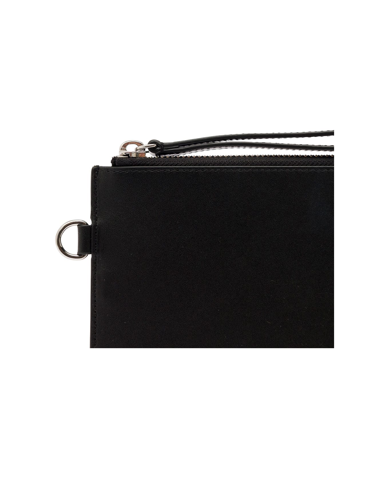 'kenzo Target' Big Flat Pouch With Wrist Strap In Leather Man italist, ALWAYS LIKE A SALE