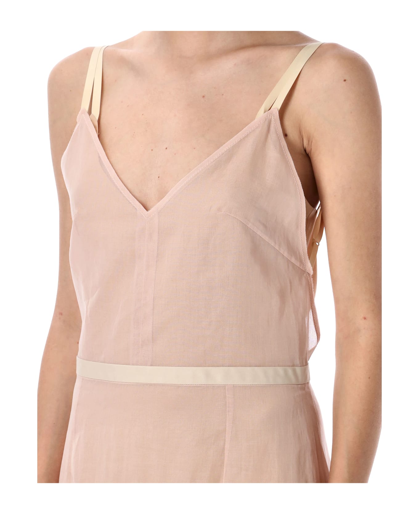 Carven Open Back Slip Dress - POWDER