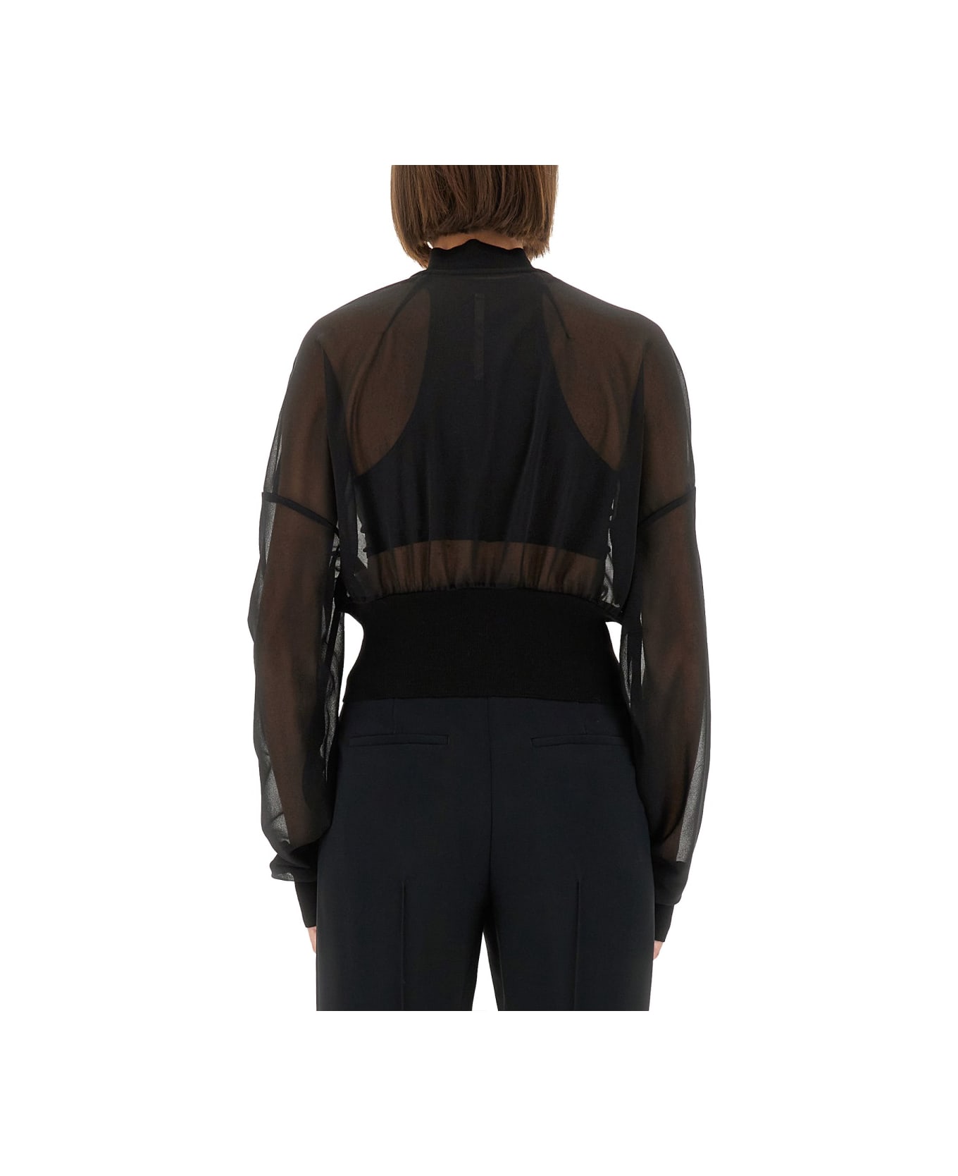 Rick Owens Lilies "flight" Jacket - BLACK