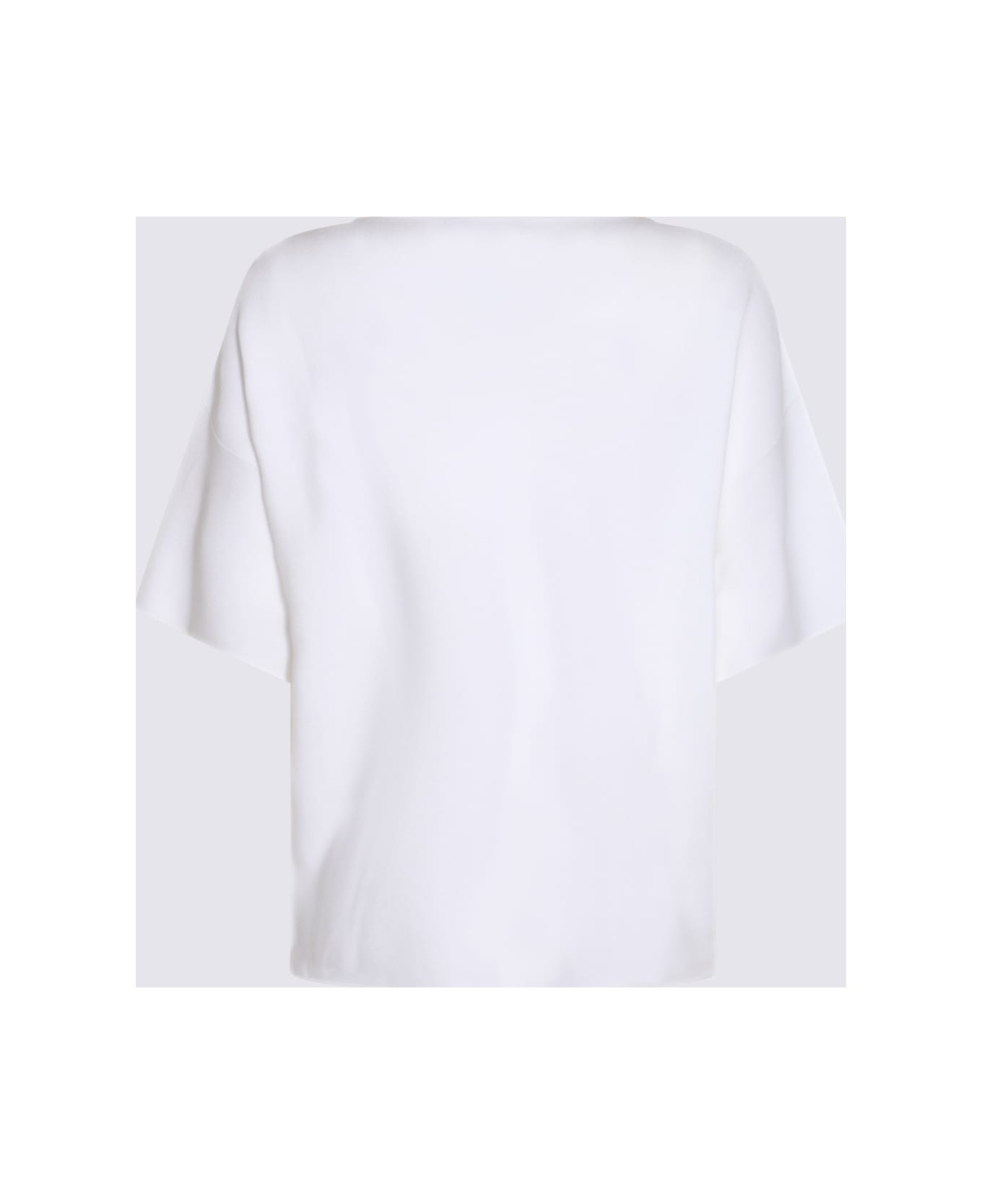 Fabiana Filippi White Cotton Knitwear - Bianco ottico