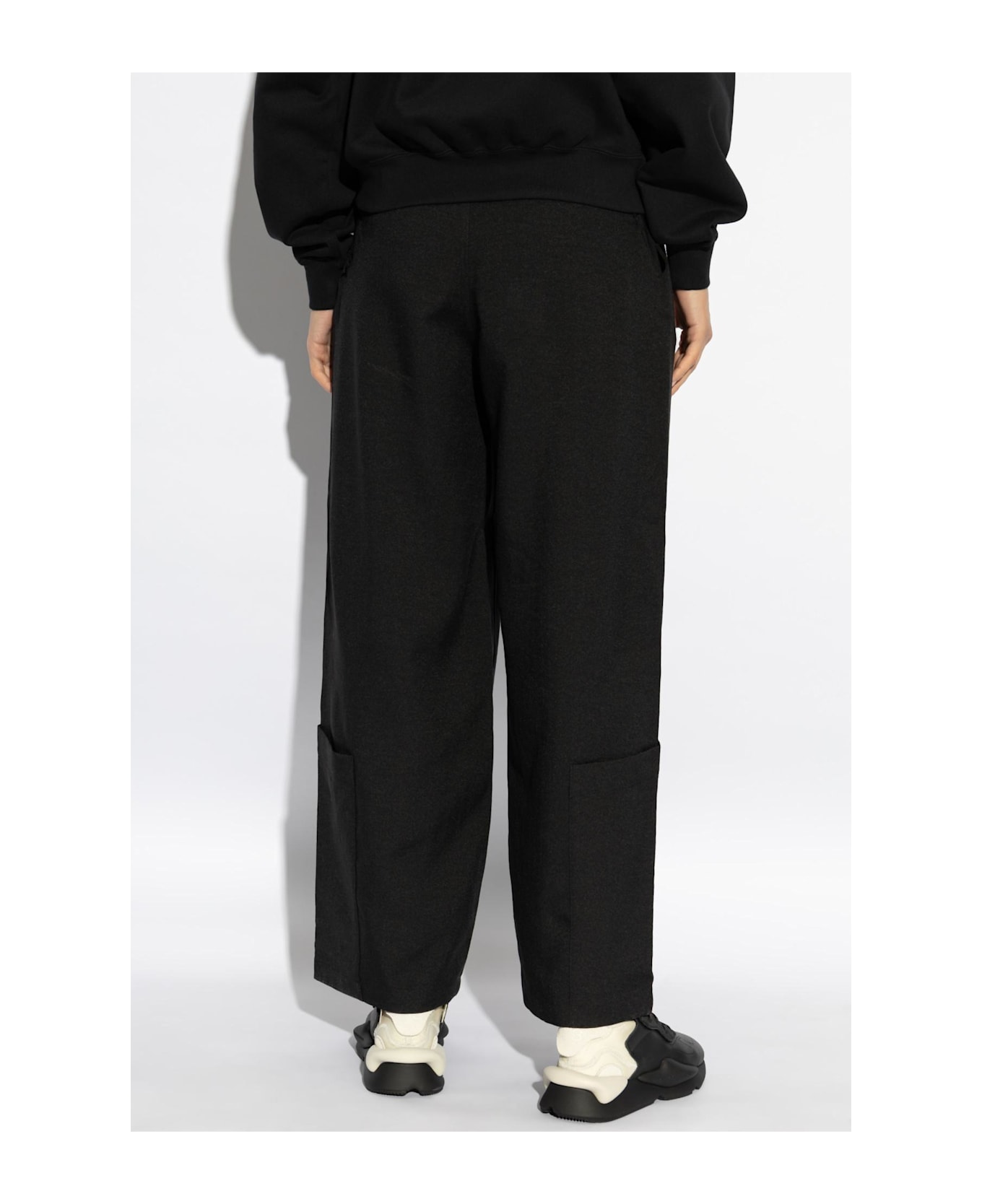 Y-3 Wide-leg Pants - BLACK