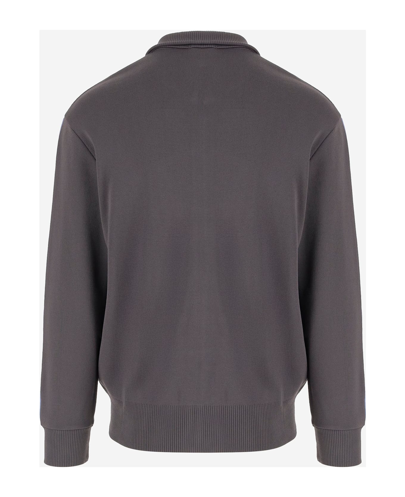 Autry Viscose Blend Jacket With Logo - Grey