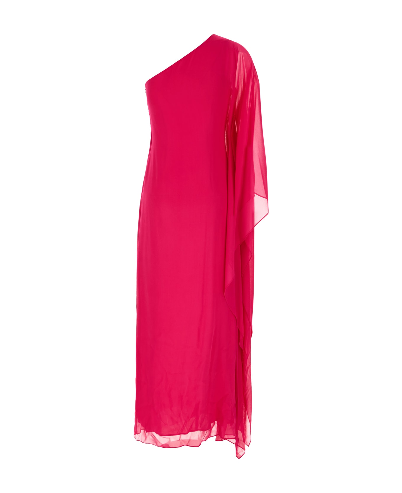 Max Mara Fuchsia Silk Long Dress - 017