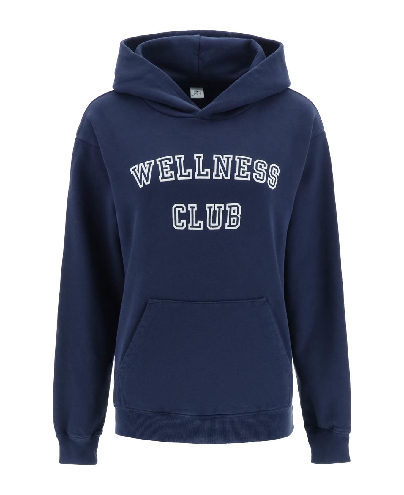 Sporty & Rich Hoodie With Lettering Logo - NAVY (Blue)