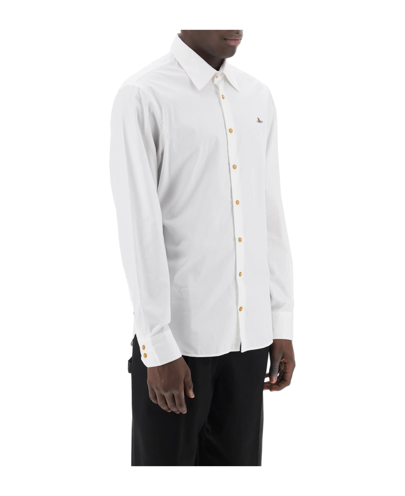 Vivienne Westwood Ghost Shirt With Orb Embroidery - WHITE (White) シャツ