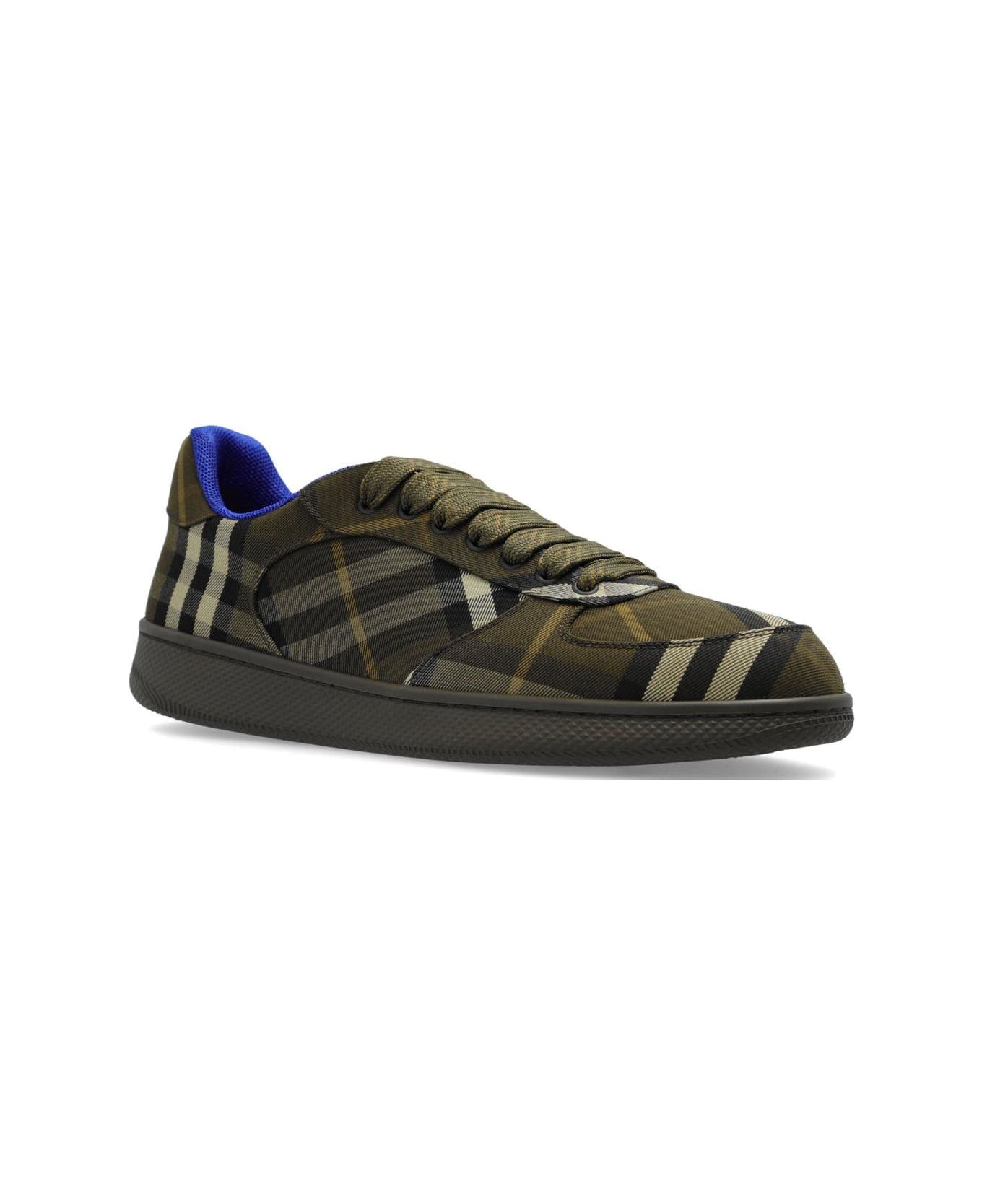 Burberry Checked Terrace Lace-up Sneakers - Heath Ip Check