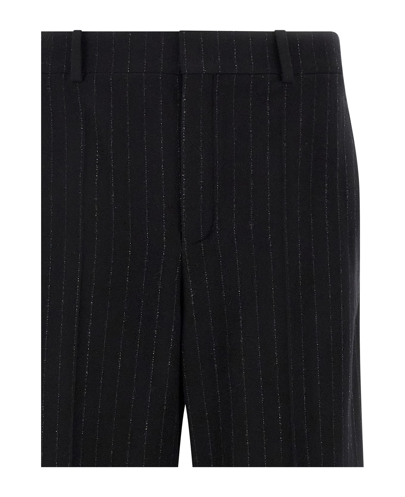 Saint Laurent Pinstripe Pants - Black  