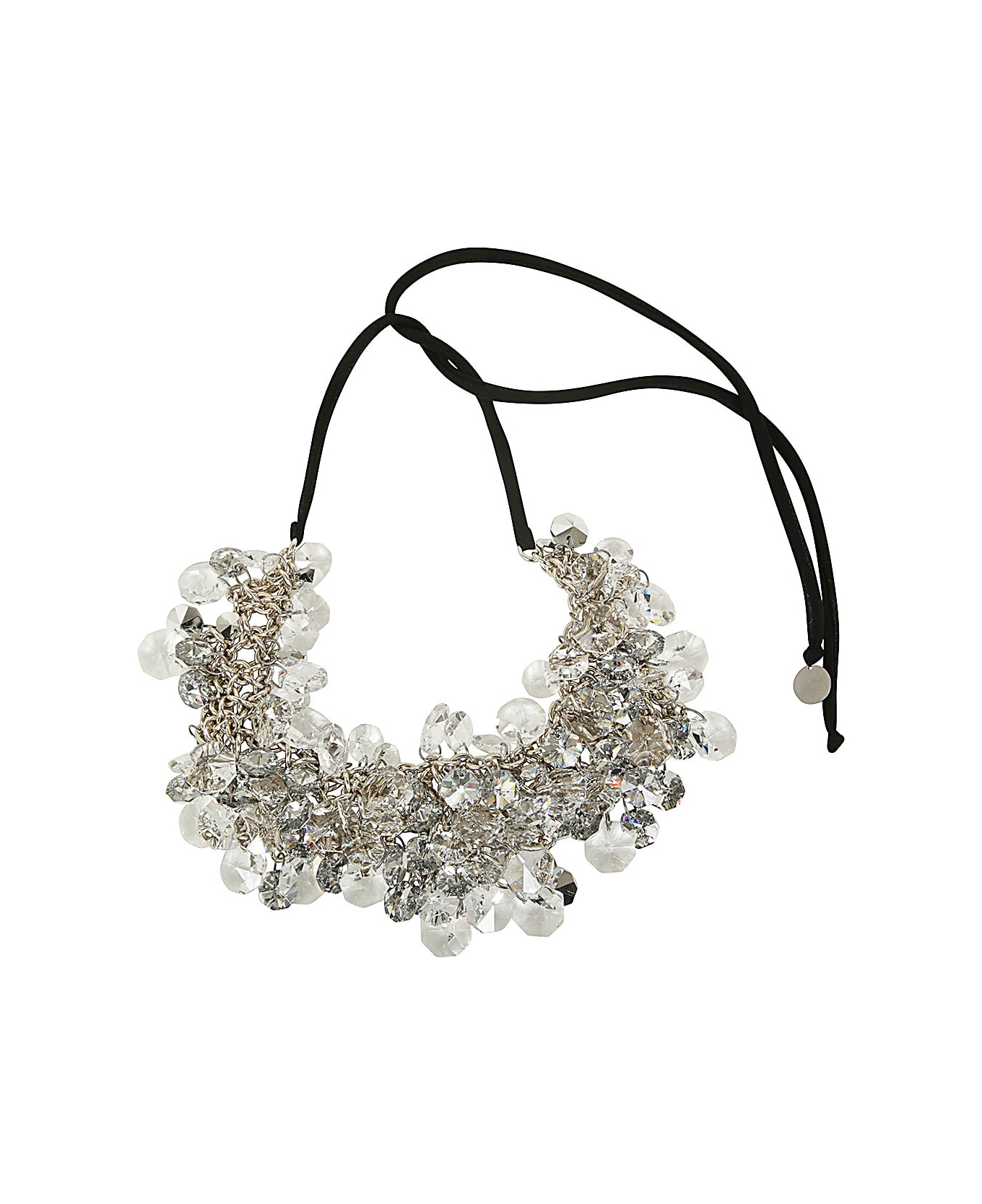 Maria Calderara Crystals And Diamonds Necklace - Tl Trasparent