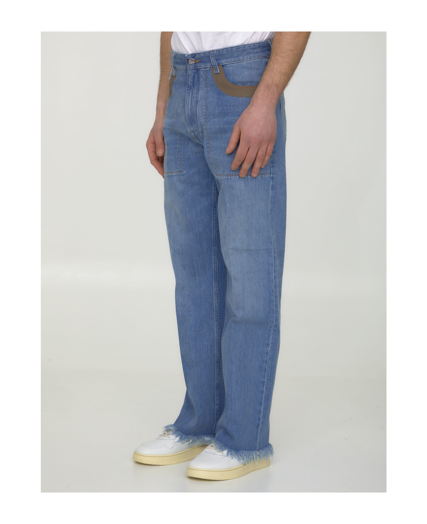 Fendi Blue Denim Jeans - NAVY