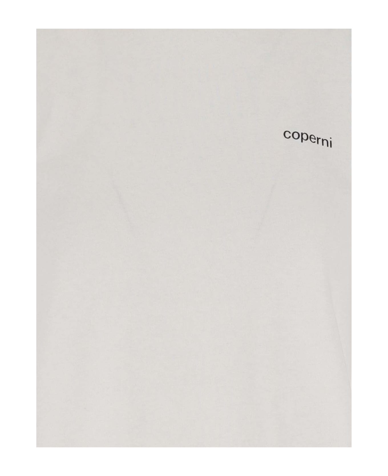 Coperni Cotton T-shirt With Logo - WHITE