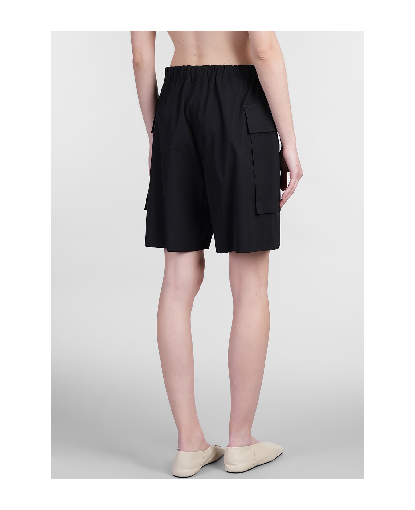 Jil Sander Shorts In Black Cotton - black