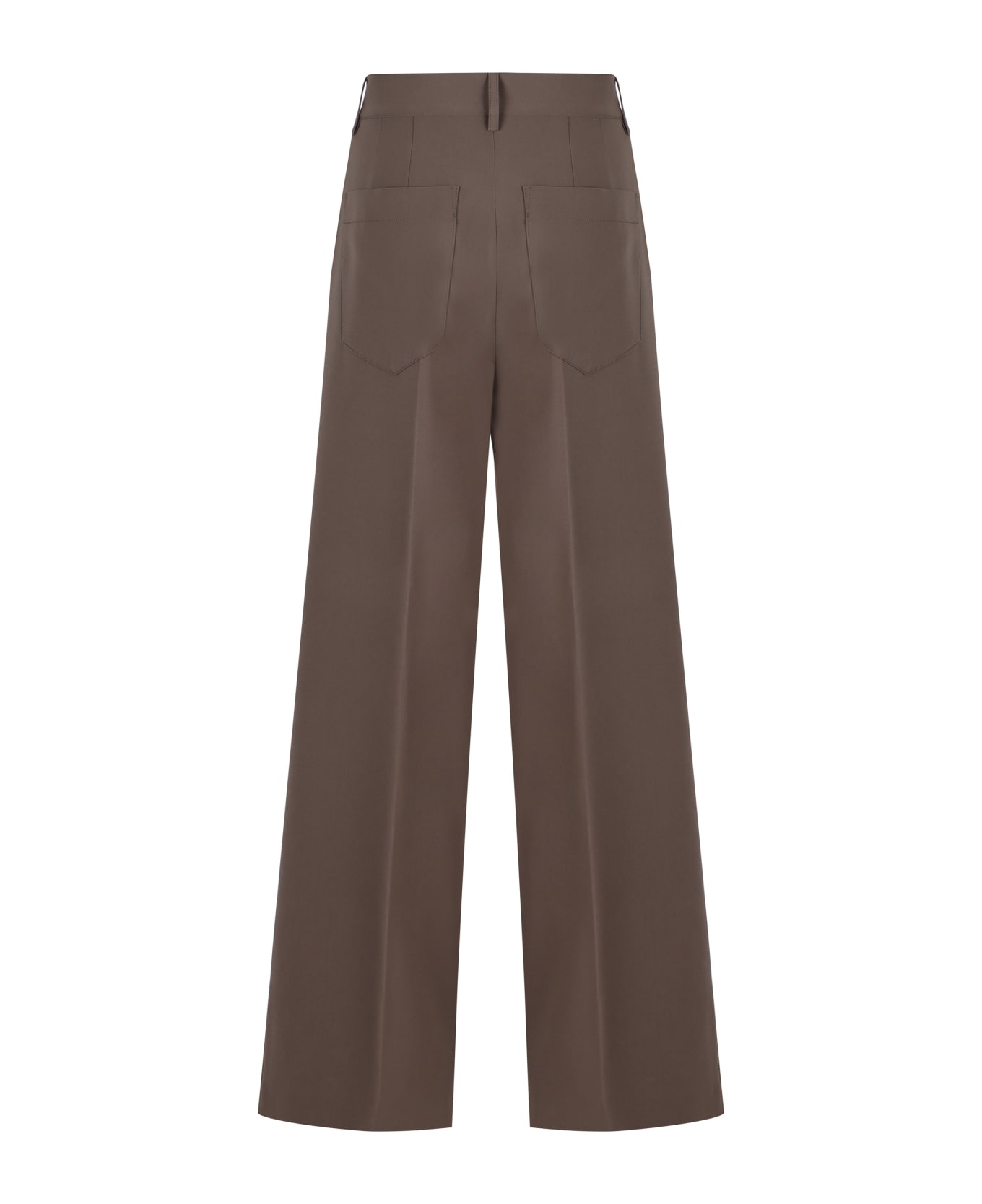 Philosophy di Lorenzo Serafini High-waist Wide-leg Trousers - mud