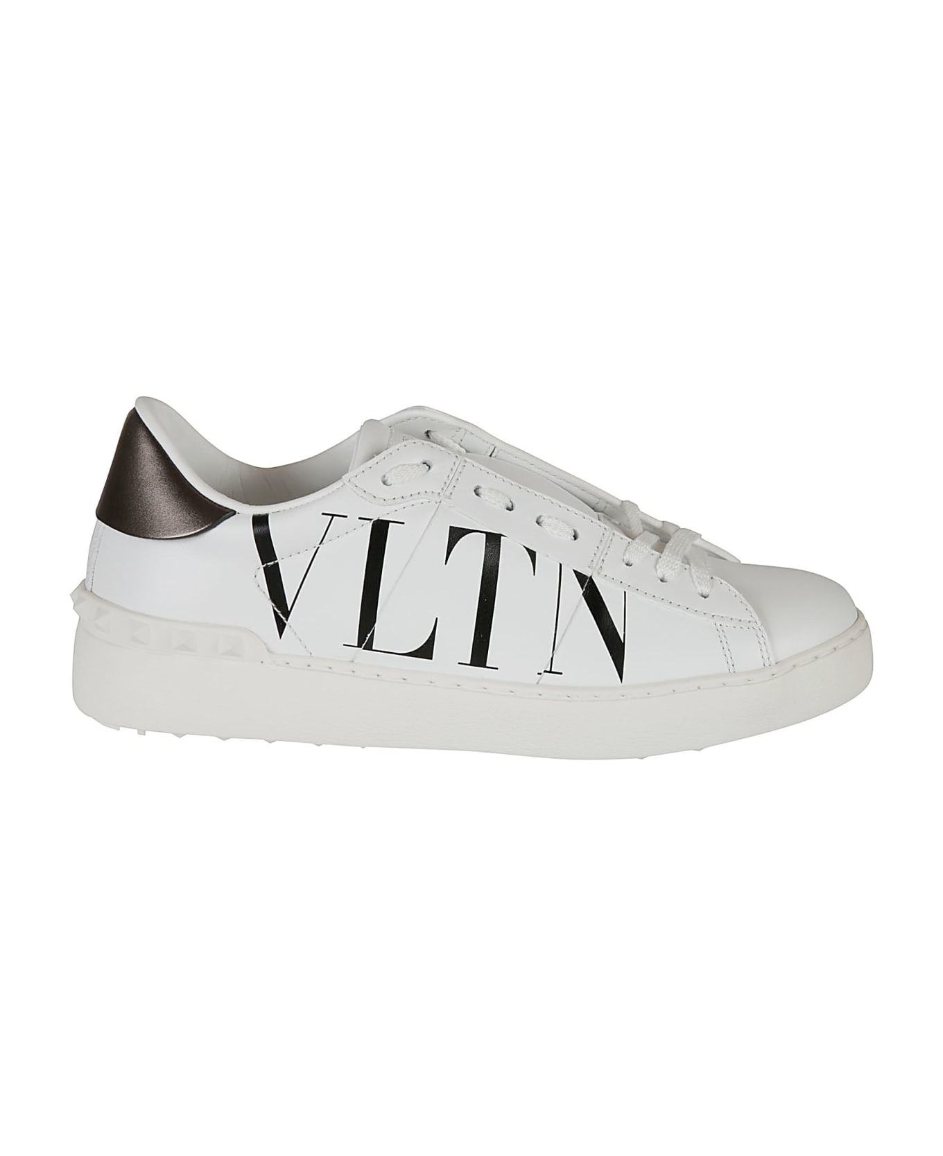 Valentino Garavani Sneakers Open Vltn - Bianco Nero Dark Rutenio Bianco