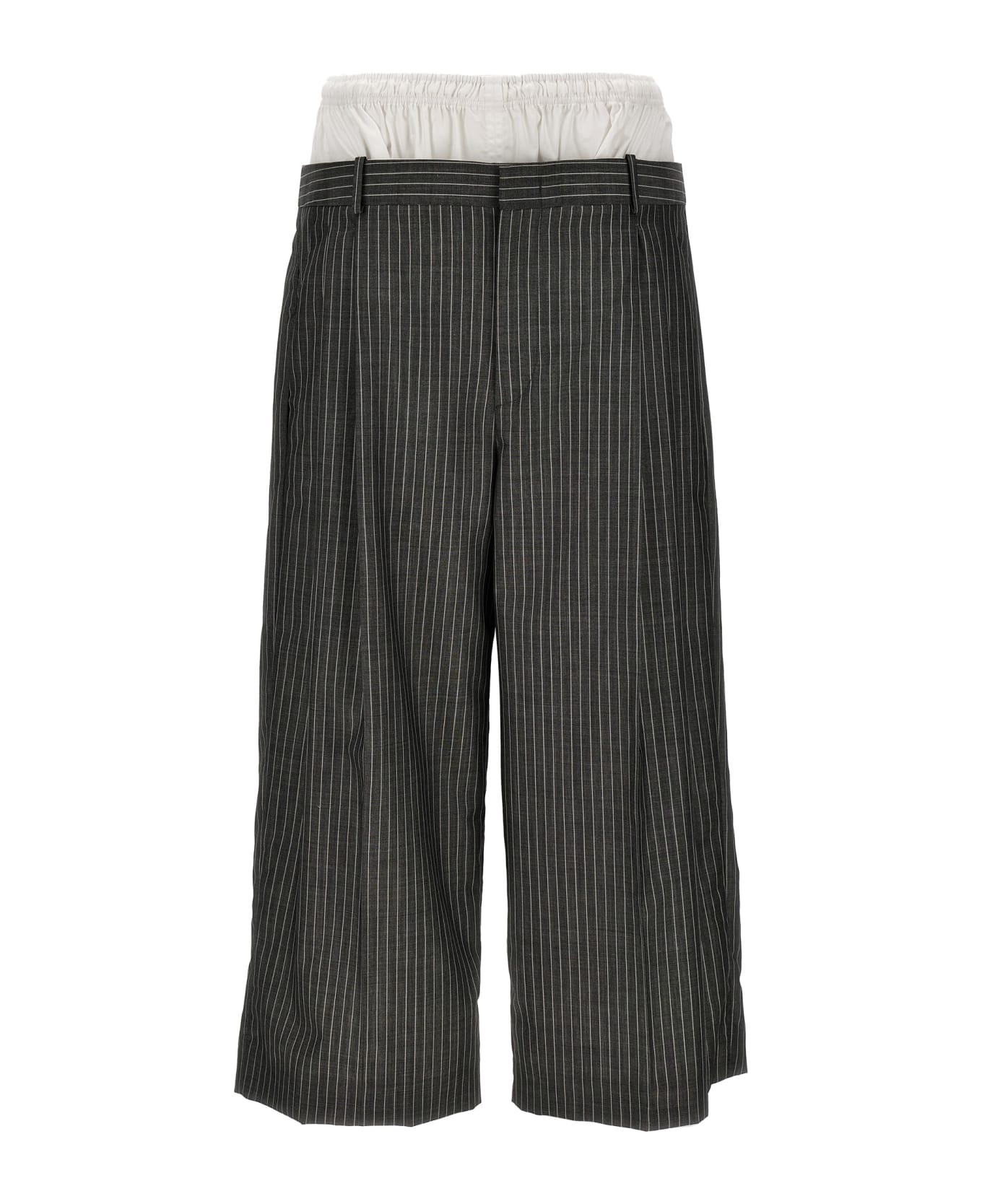 Hed Mayner Cool Wool Trousers - Gray